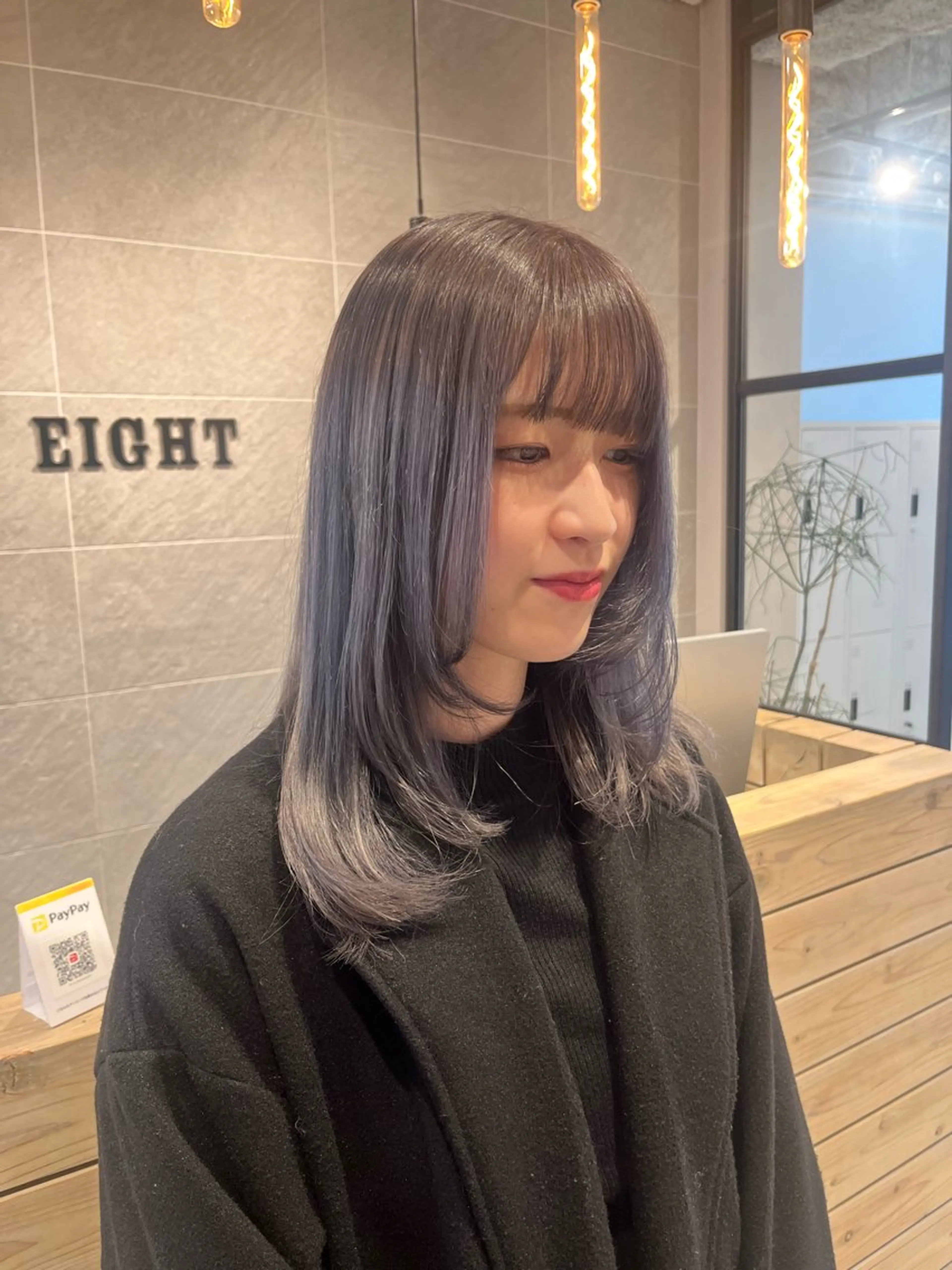 ミディアム カラー カット ヘアカラー トリートメント ボブ/ベージュ/ パーマ🪿近森ゆいのヘアスタイル