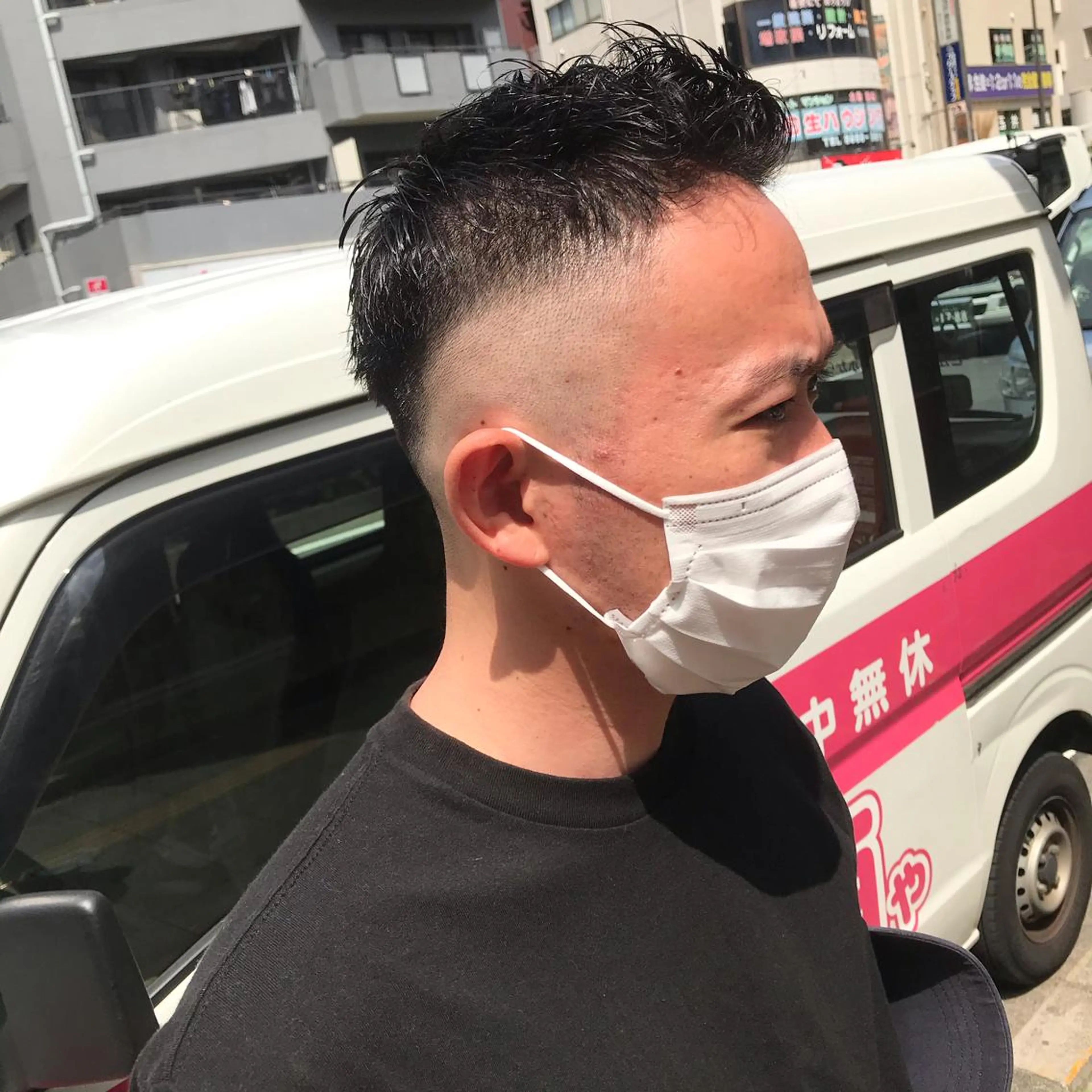 メンズ フェードカット ヨシダ トオルのヘアスタイル