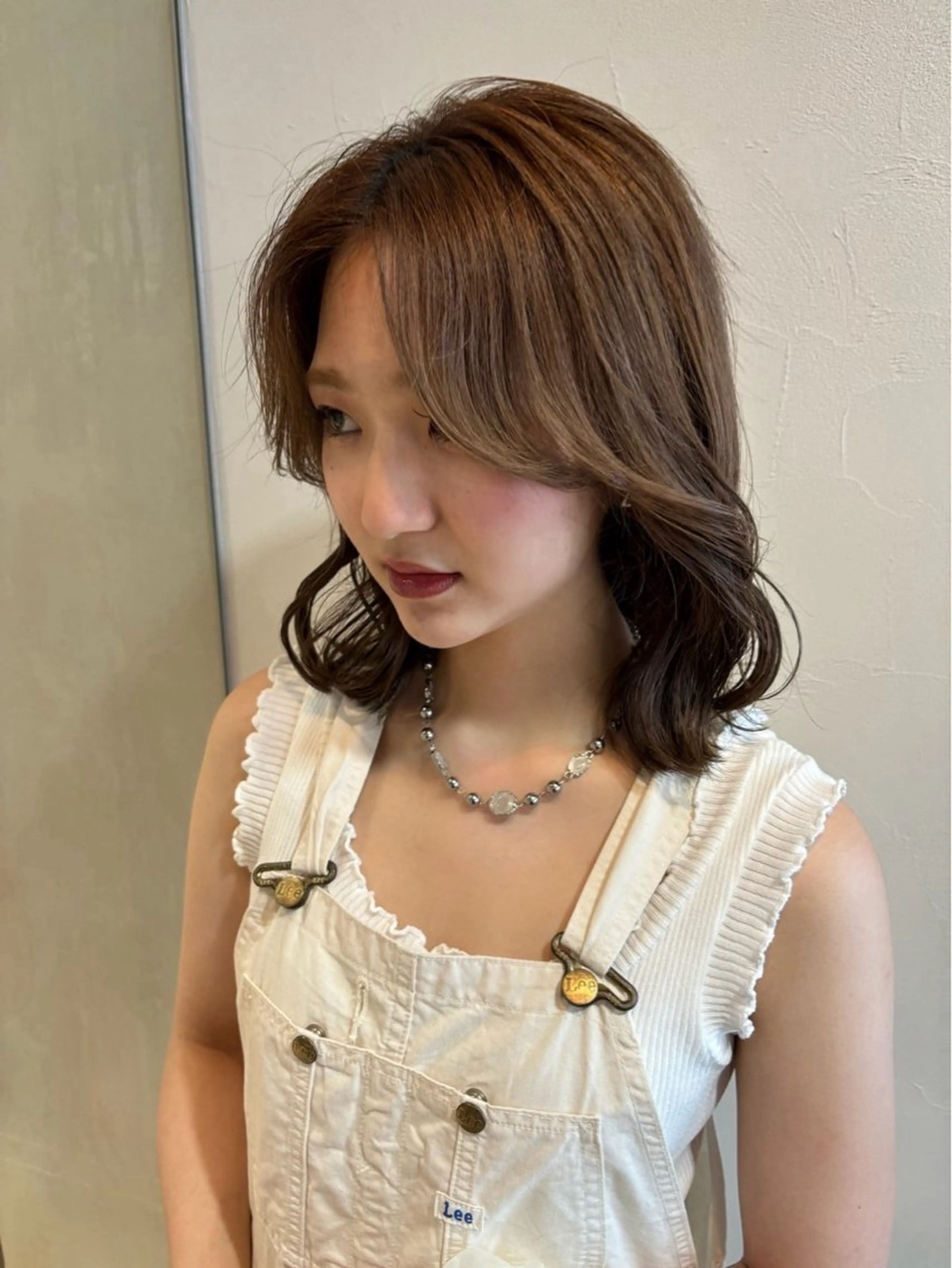 ミディアム メンズヘア/ 暖色カラー/重松穂美のヘアスタイル