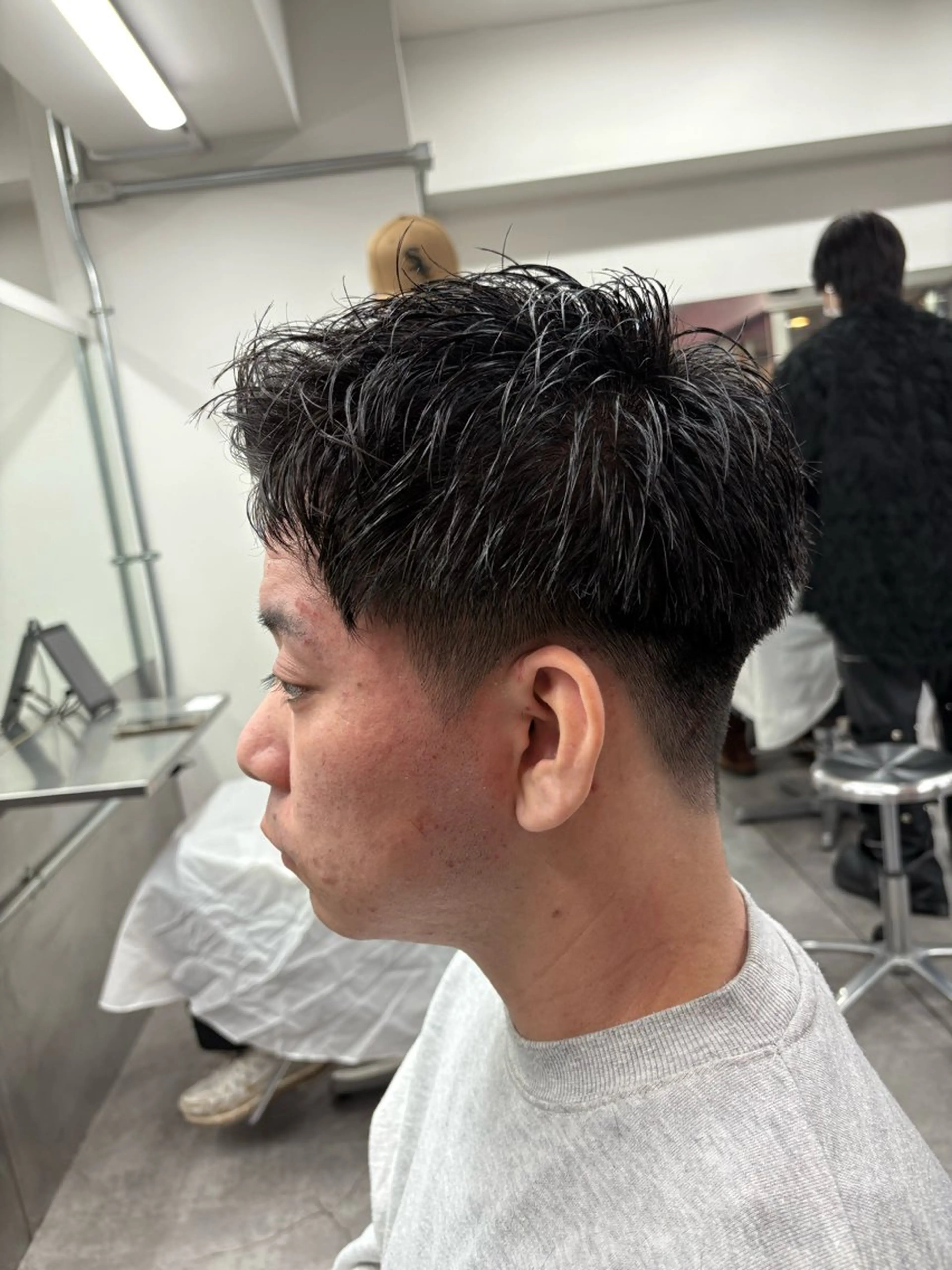 ショート カラー パーマ メンズ カット メンズパーマ特化 🔥韓国ヘア職人🔥のヘアスタイル