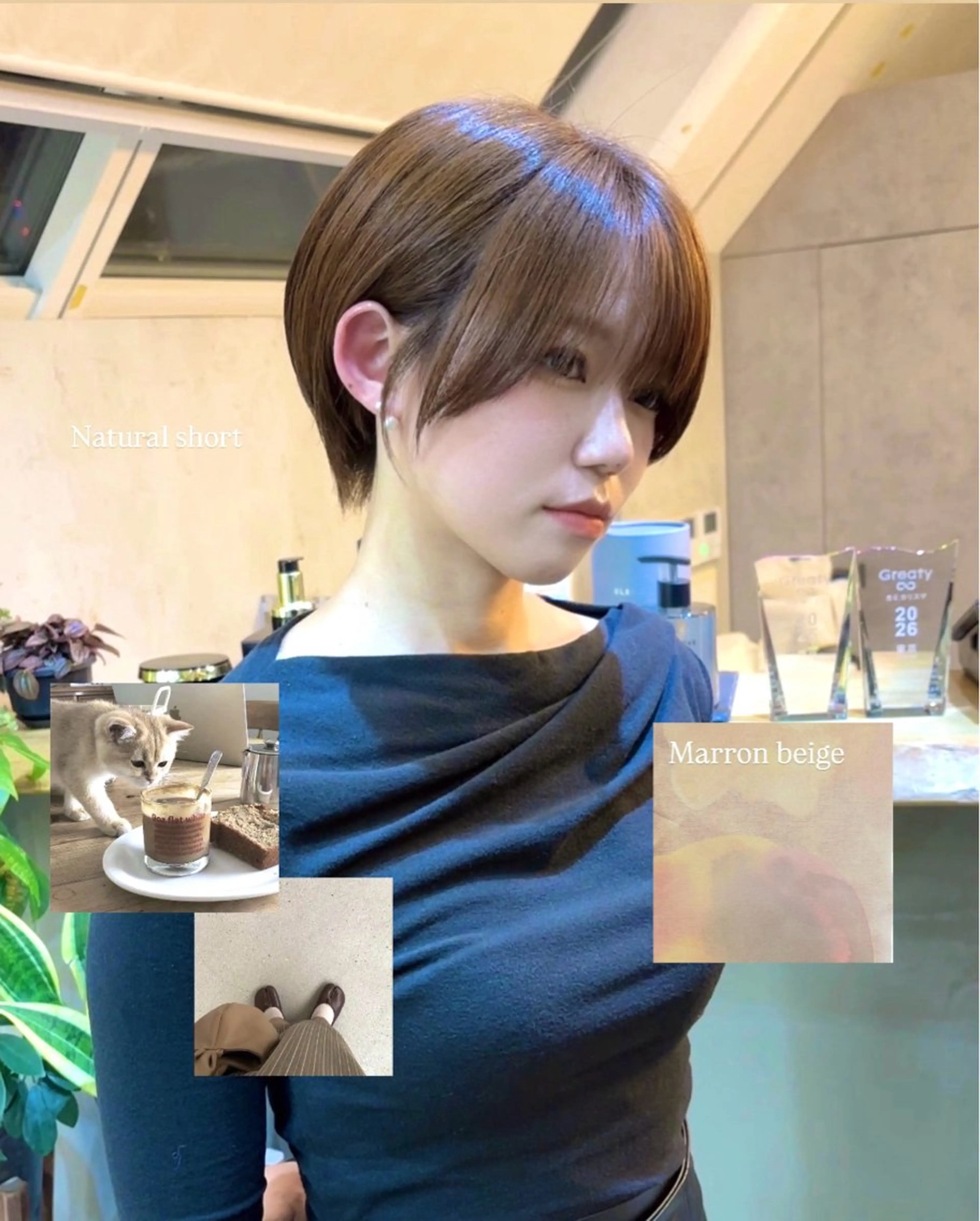 ショート 💓暖色ショート 🧶"ﾏﾘﾝ"のヘアスタイル