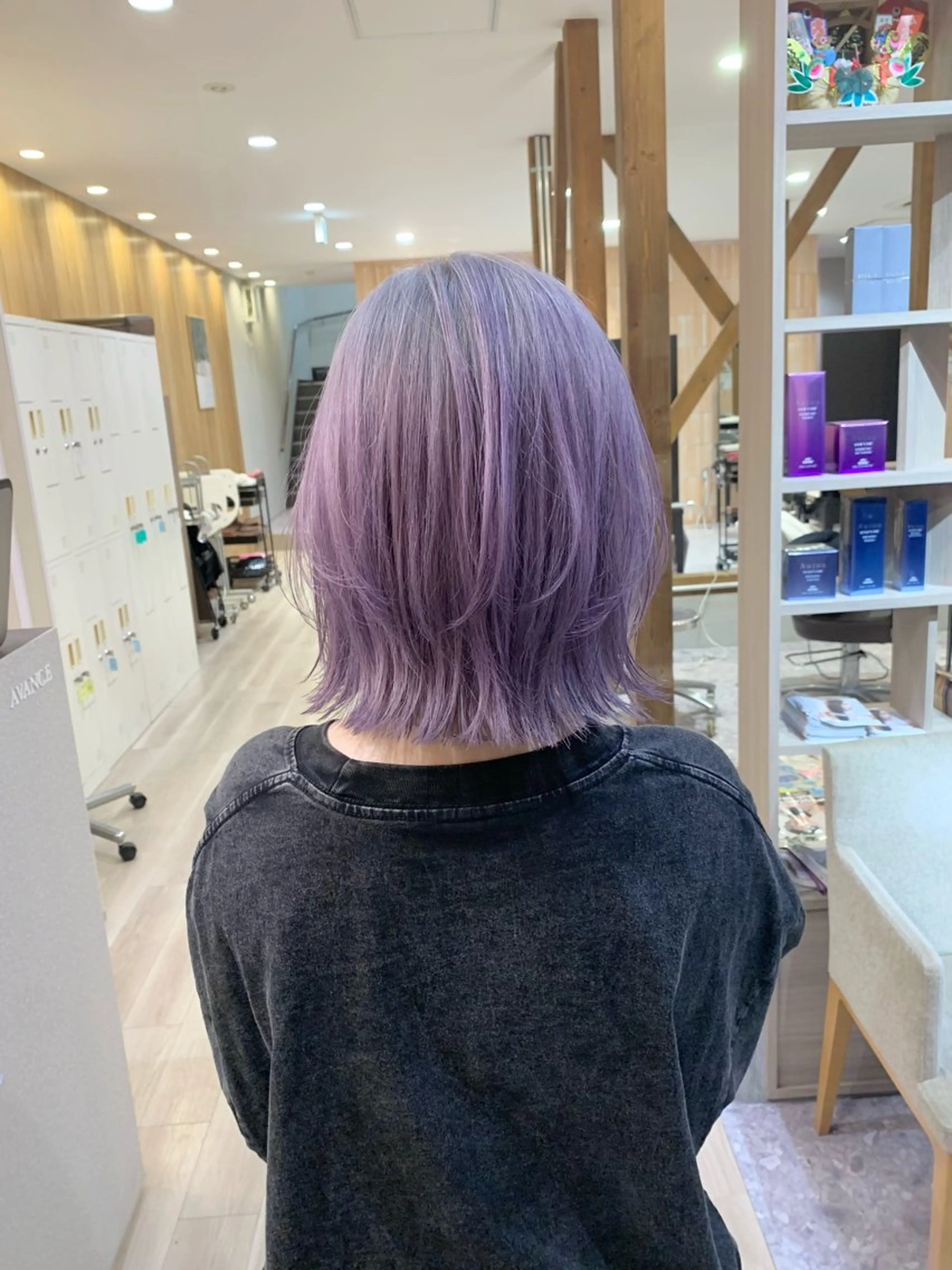 ミディアム カラー 透明感特化美容師🌈 神保克行のヘアスタイル