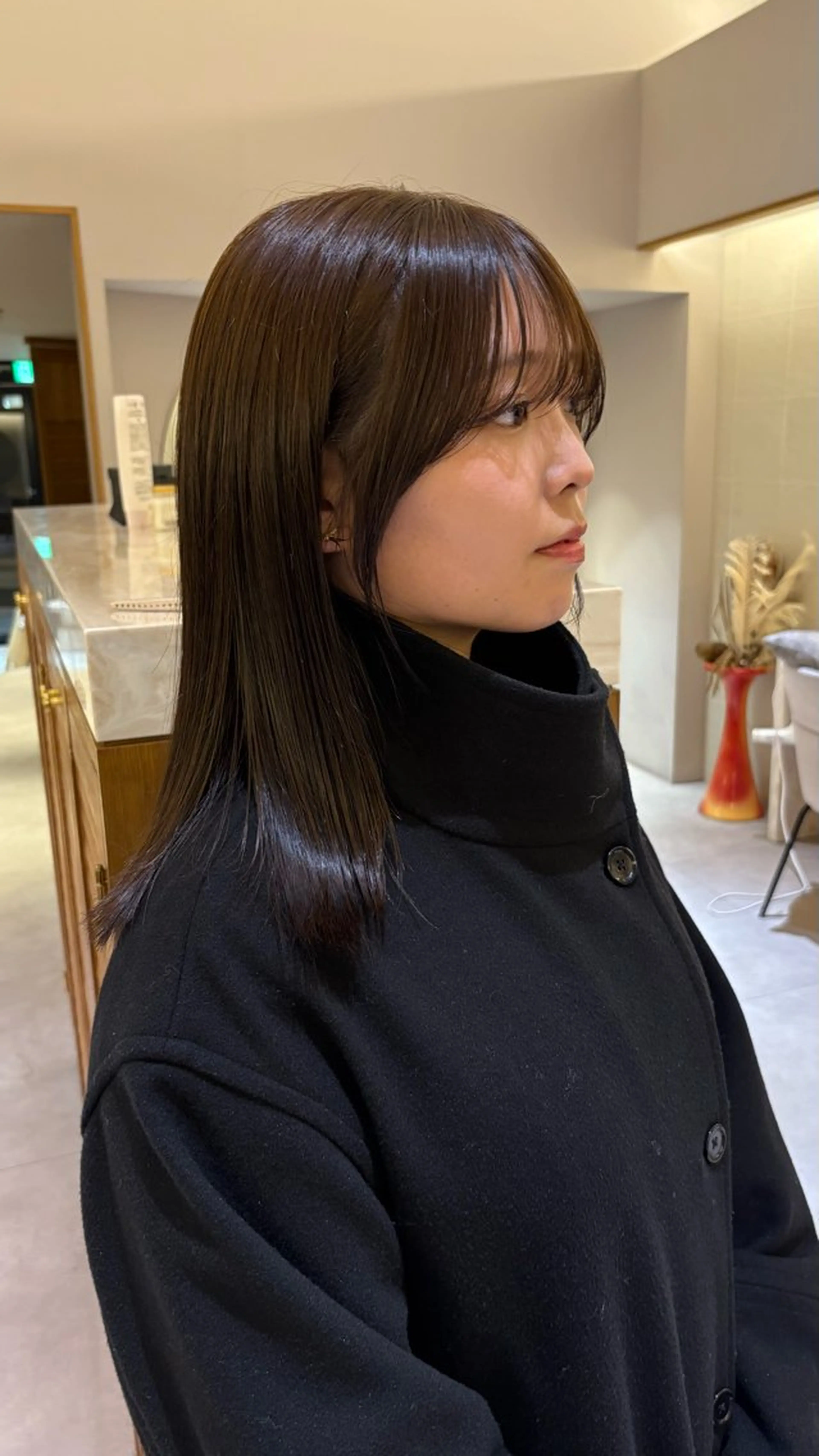 ミディアム カラー 《無料カットモデル / perm》ナミのヘアスタイル