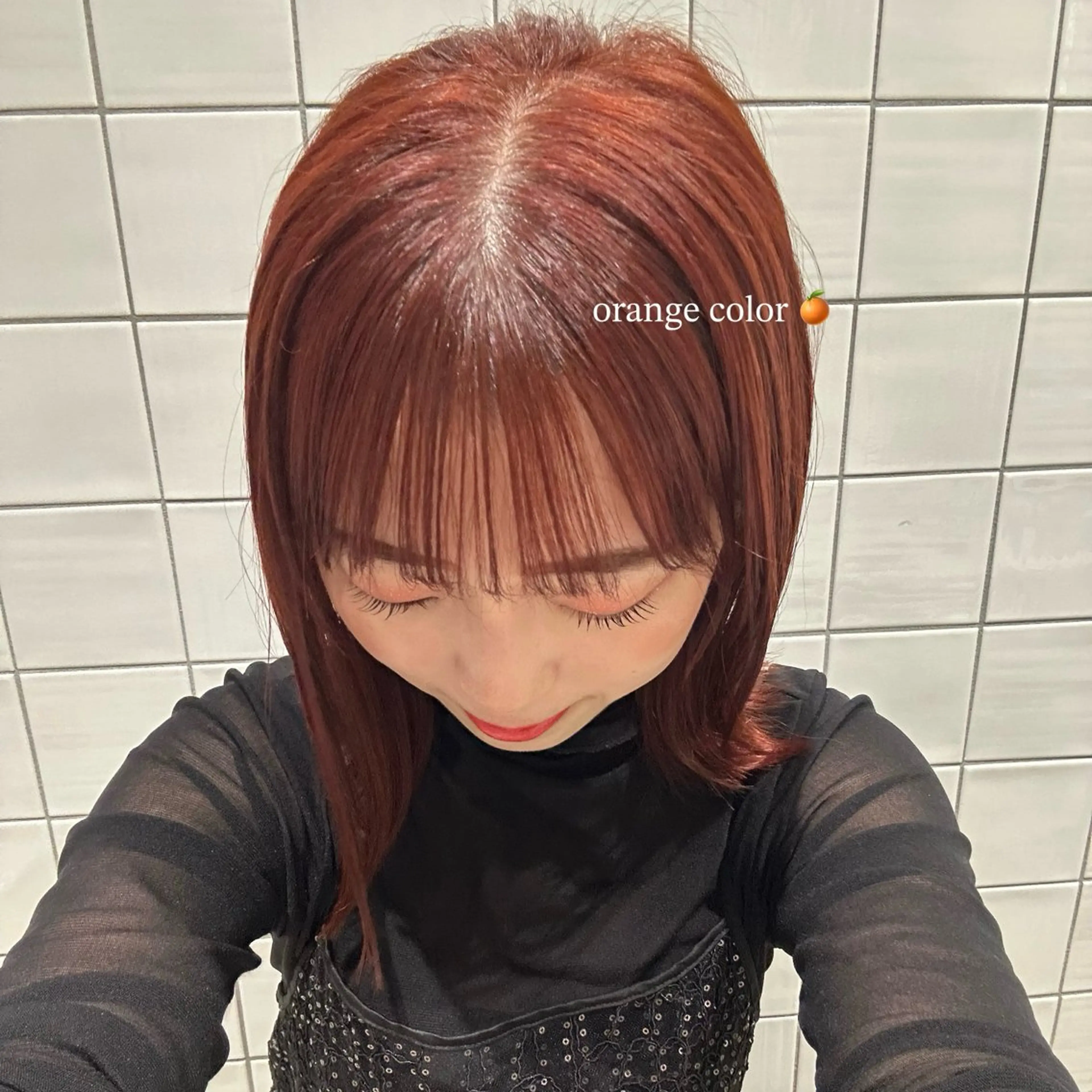 【🍀ミニモ限定🍀】🍊オレンジ🍒ピンク/暖色カラー＋ioe オリジナルトリートメント♡イルミナカラーの写真