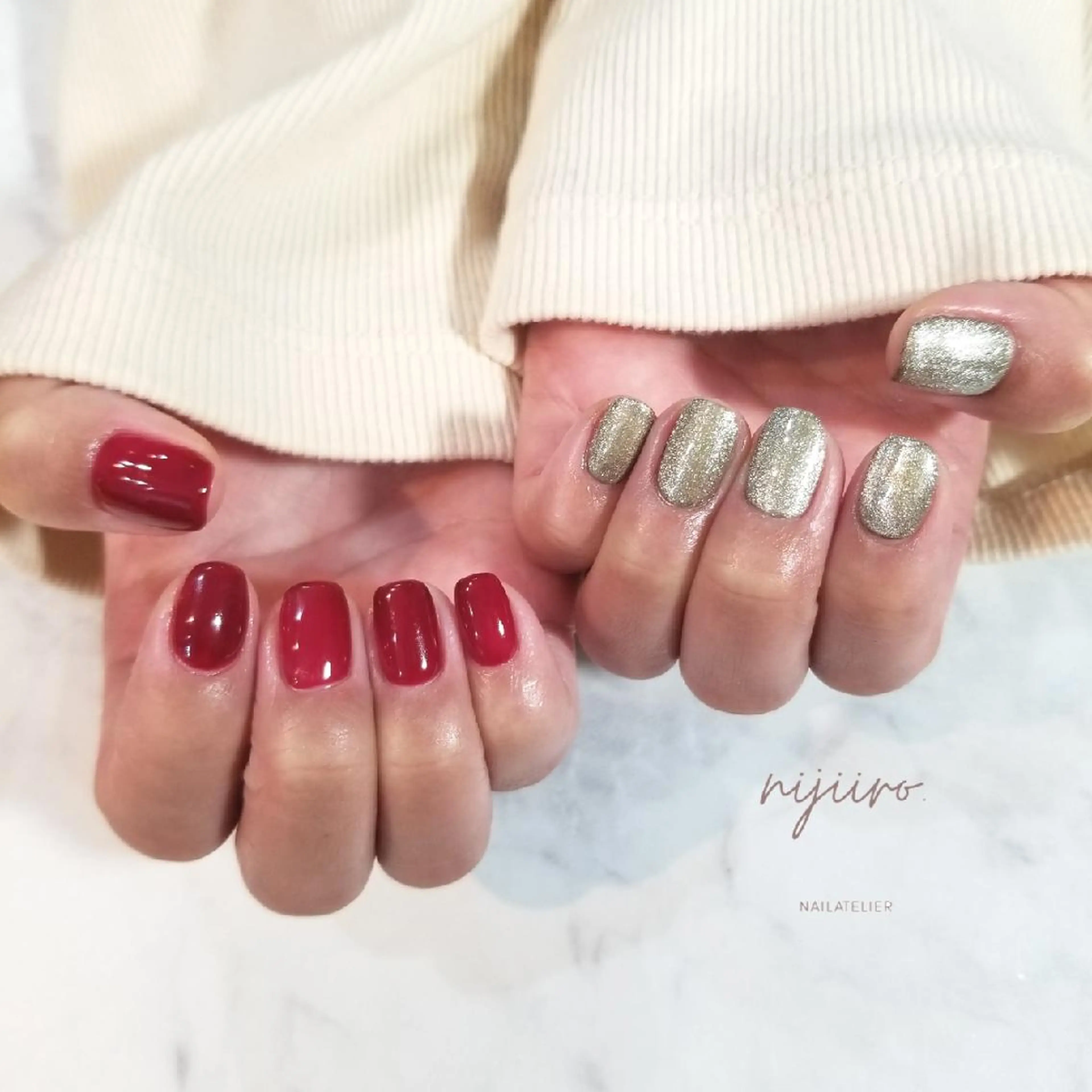 ネイル ハンドネイル nailatelier nijiiro.所属・nijiiro🌈 サトウのネイルデザイン