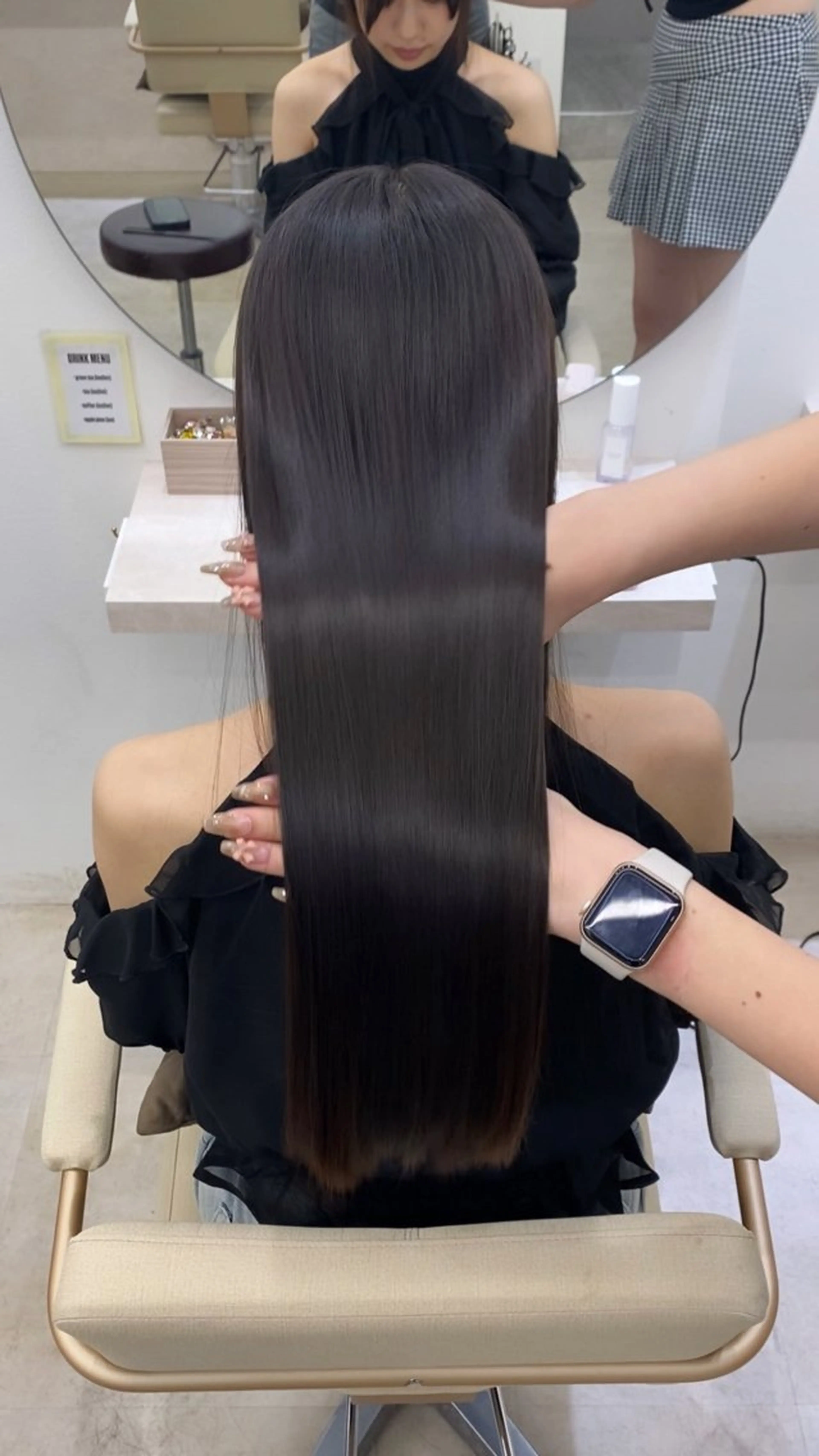 ロング カット ヘアカラー 縮毛矯正 トリートメント 艶髪/縮毛矯正/ Core mikuaのヘアスタイル