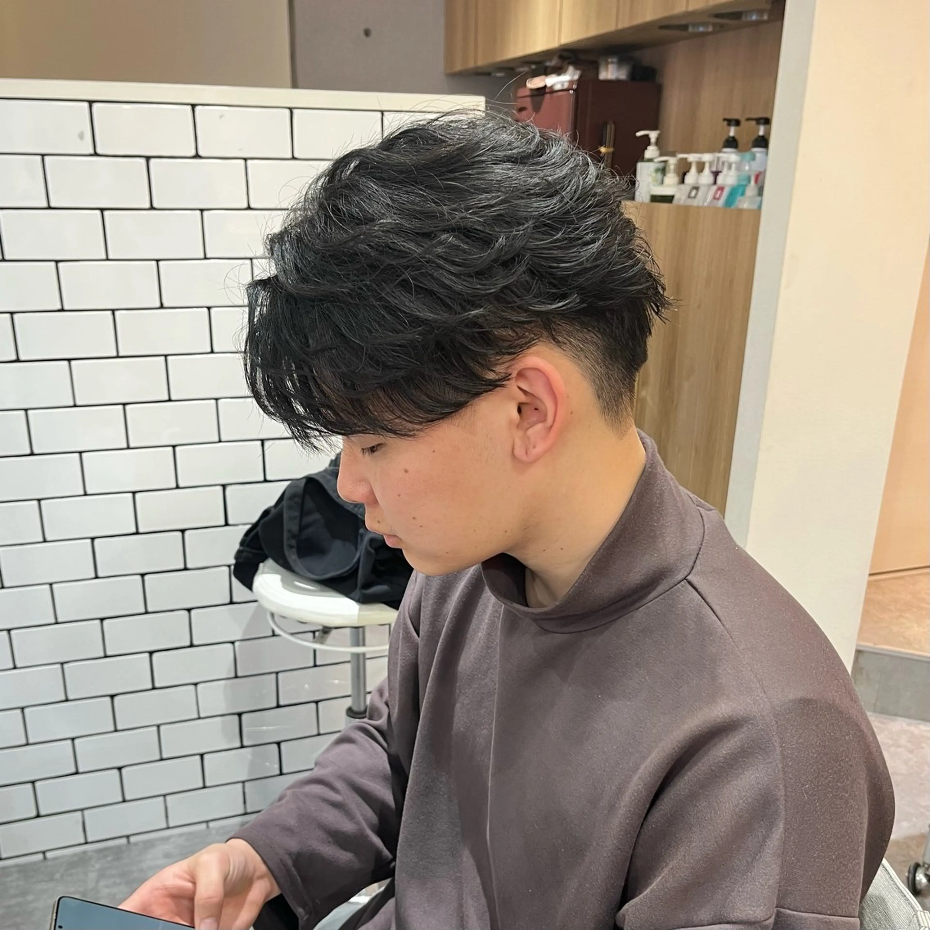 パーマ メンズ カット パーマ ヘアセット メンズ特化美容師 /泉壱恵のヘアスタイル