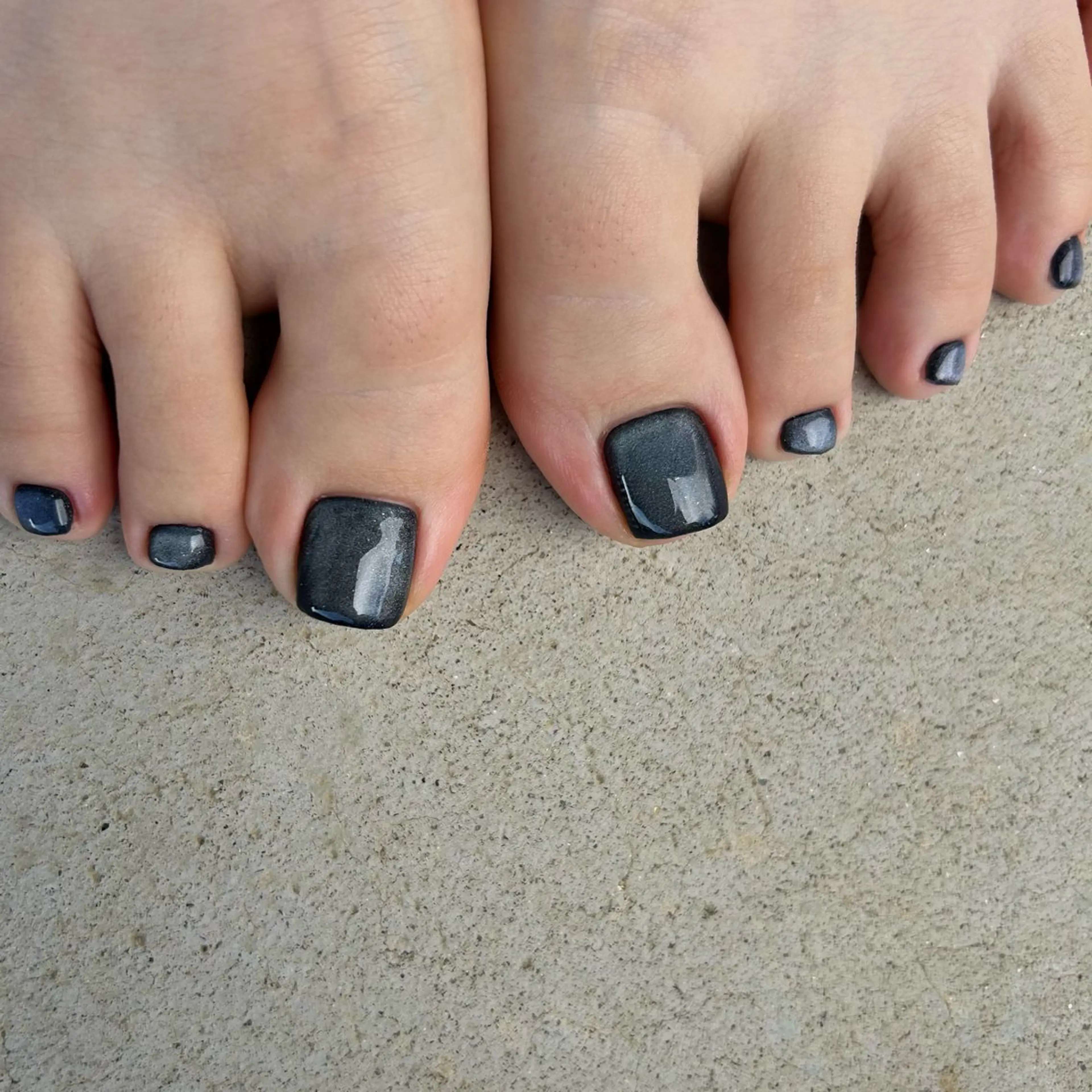 オフなし⭐️フットネイルワンカラーの写真