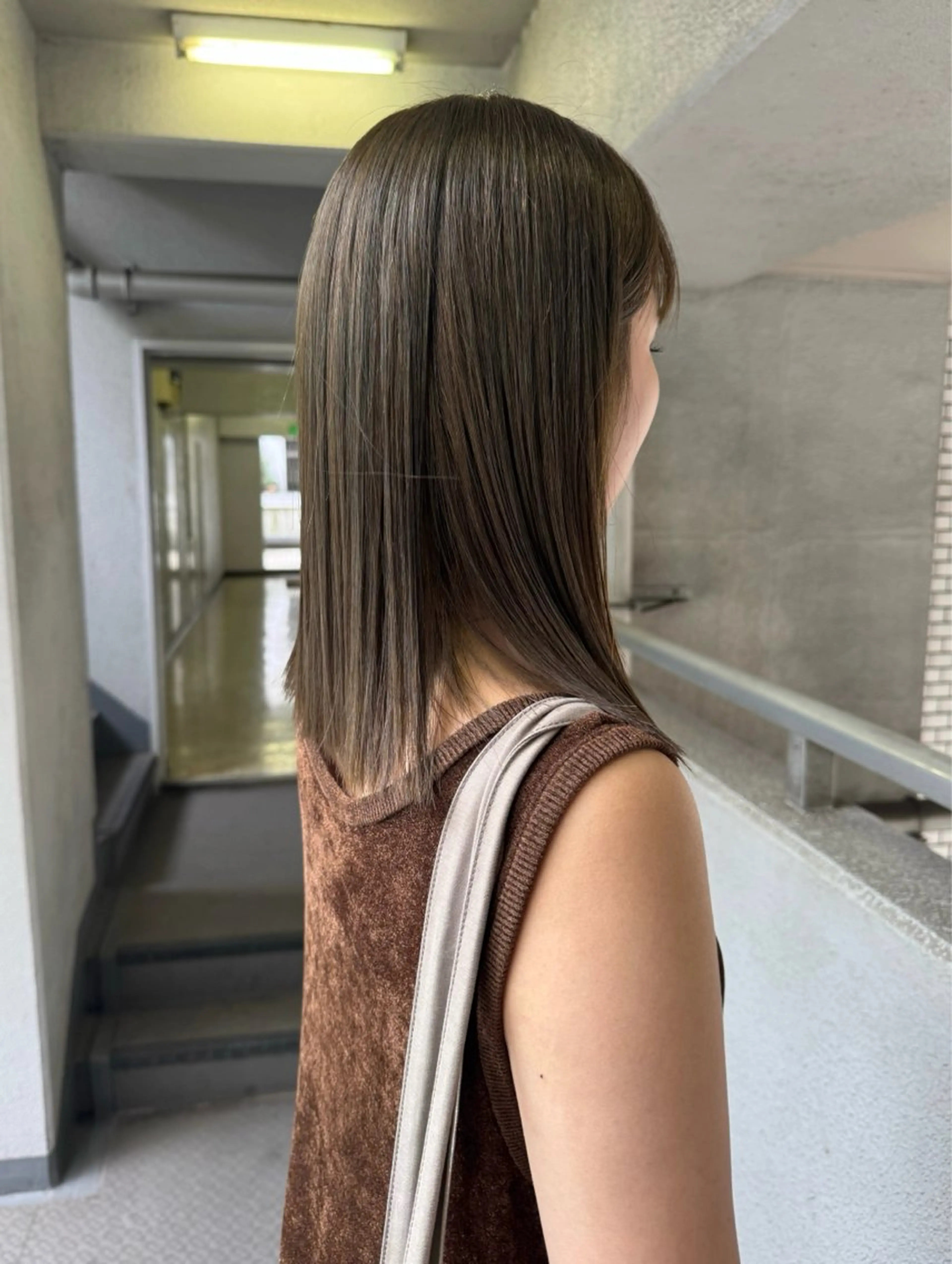 カラー ヘアカラー ブリーチカラー🎀 韓国風/寺門美優のヘアスタイル