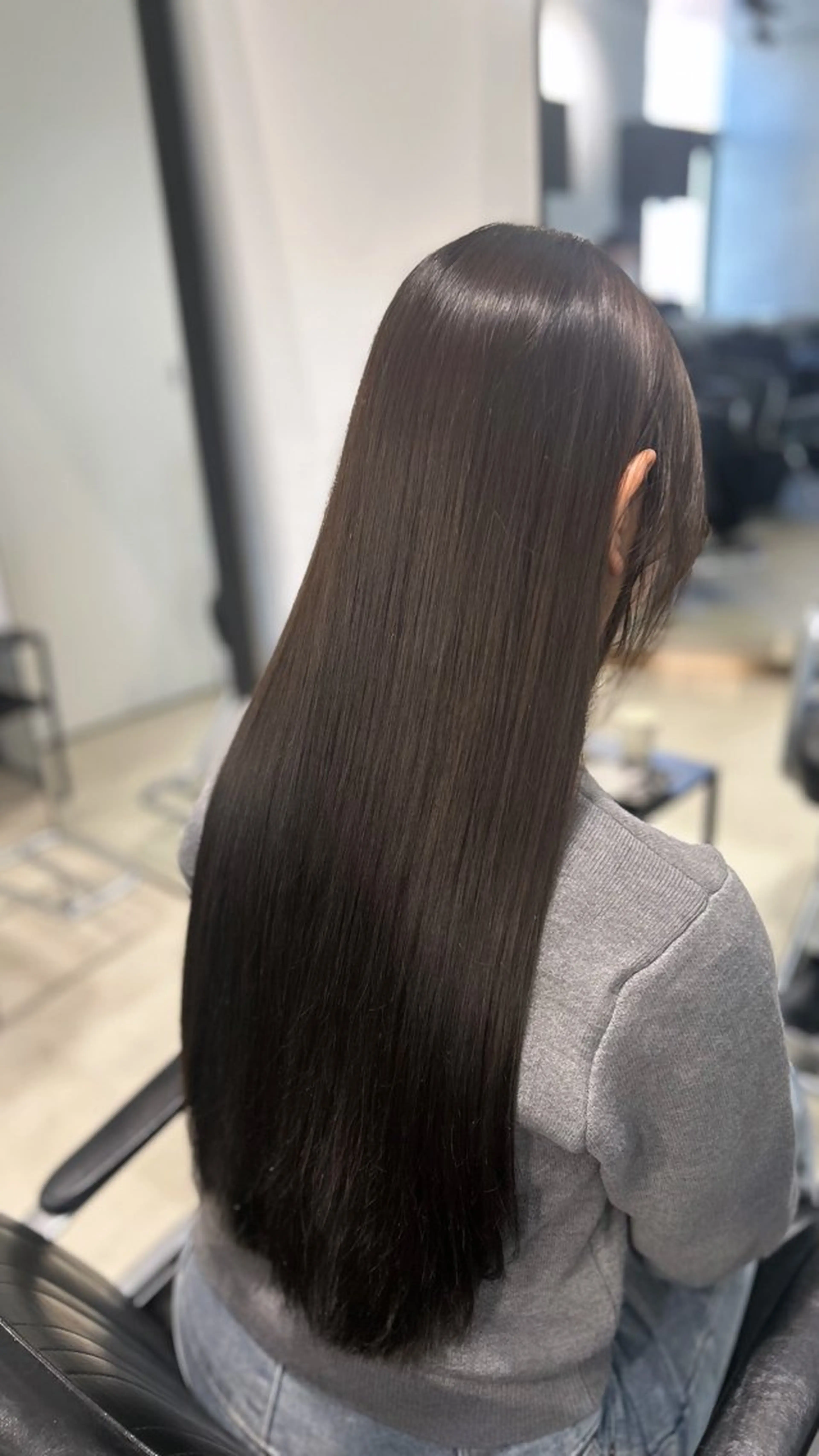 セミロング カラー ヘアカラー トリートメント レイヤー/グレージュ 赤み消し/コウスケのヘアスタイル