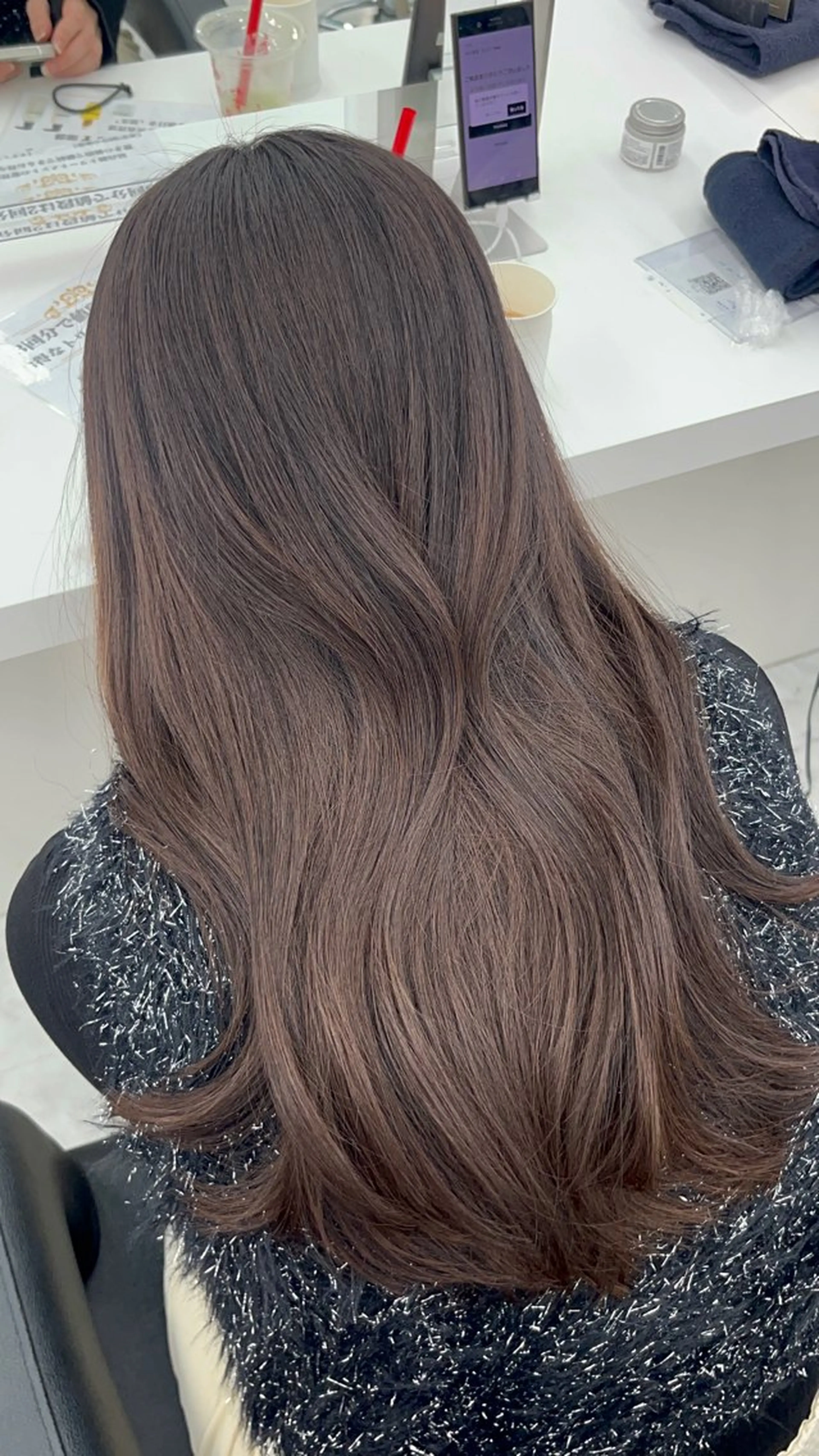 セミロング ヘアカラー トリートメント ヘッドスパ ヘアセット ♡ナチュラルガーリー ♡ベージュ♡RINAのヘアスタイル