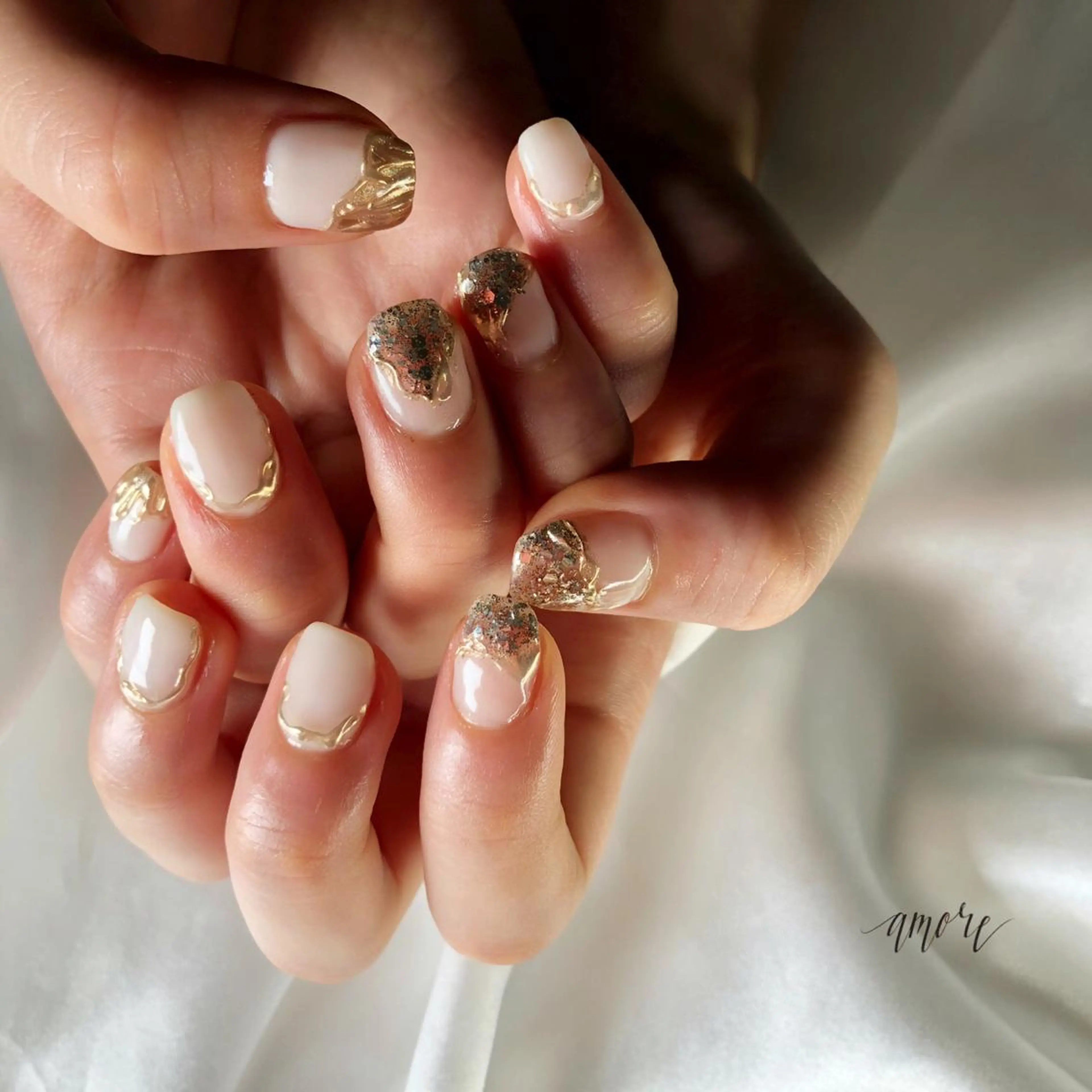 ネイル ジェルネイル 氷ネイル・うるうるネイル マグネットネイル ミラーネイル ニュアンスネイル You kyehwaのネイルデザイン