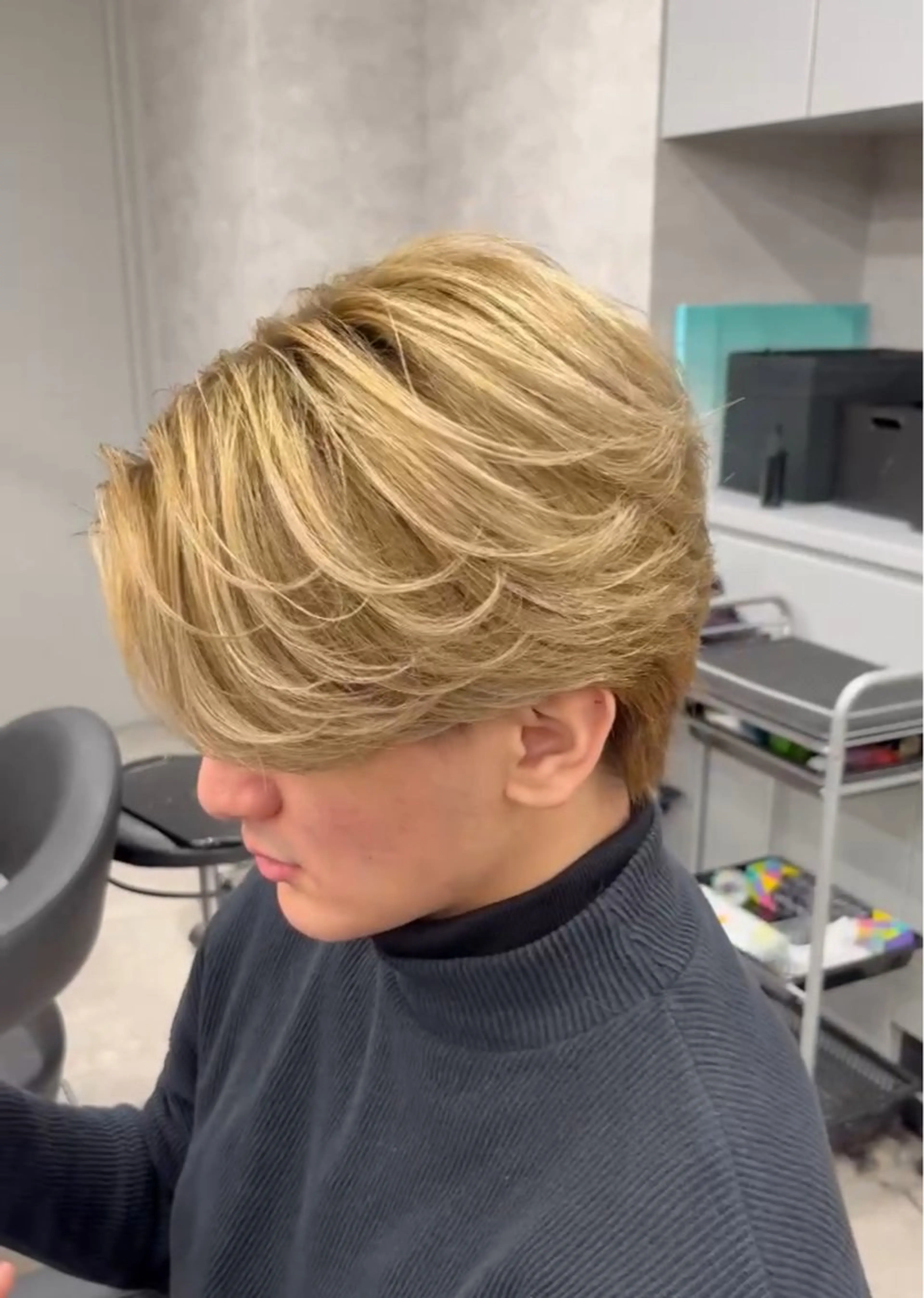 カラー メンズ フェザーパーマ 🪶⛓️安部侑希のヘアスタイル