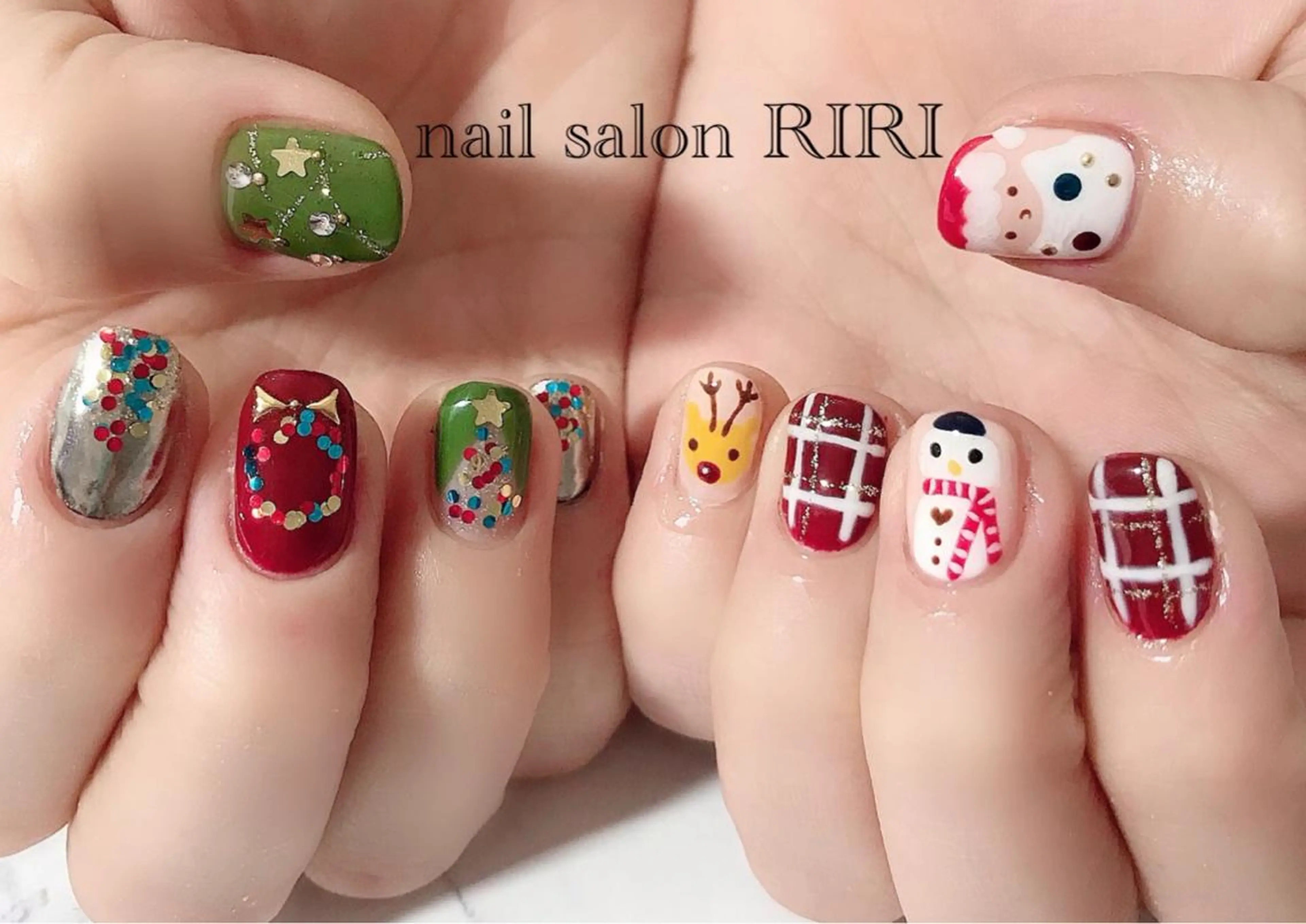 ネイル 冬ネイル クリスマス private  nail  salon RIRI所属・RIRI リリのネイルデザイン