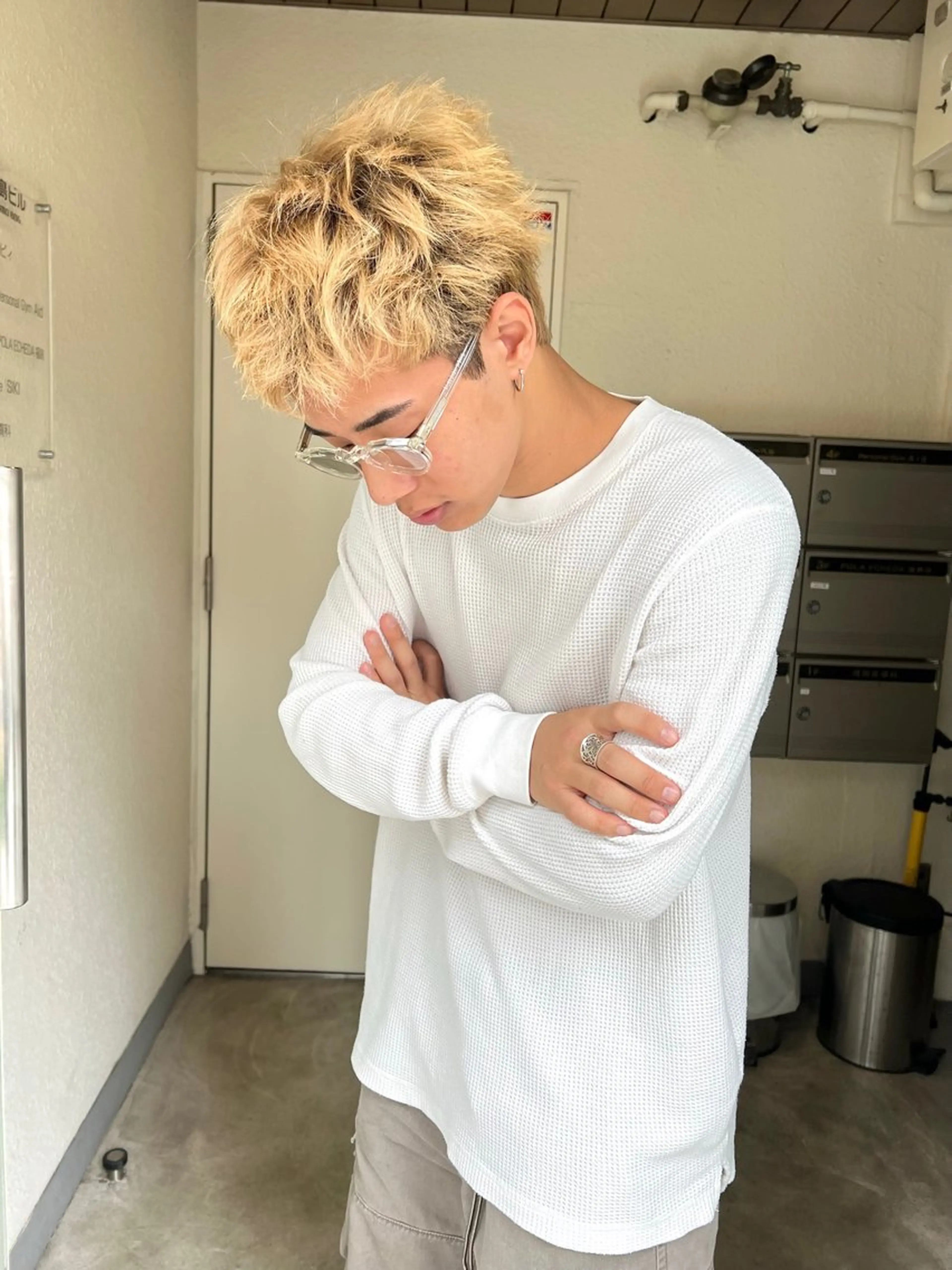 ショート カット ヘアカラー タナカ レイのヘアスタイル