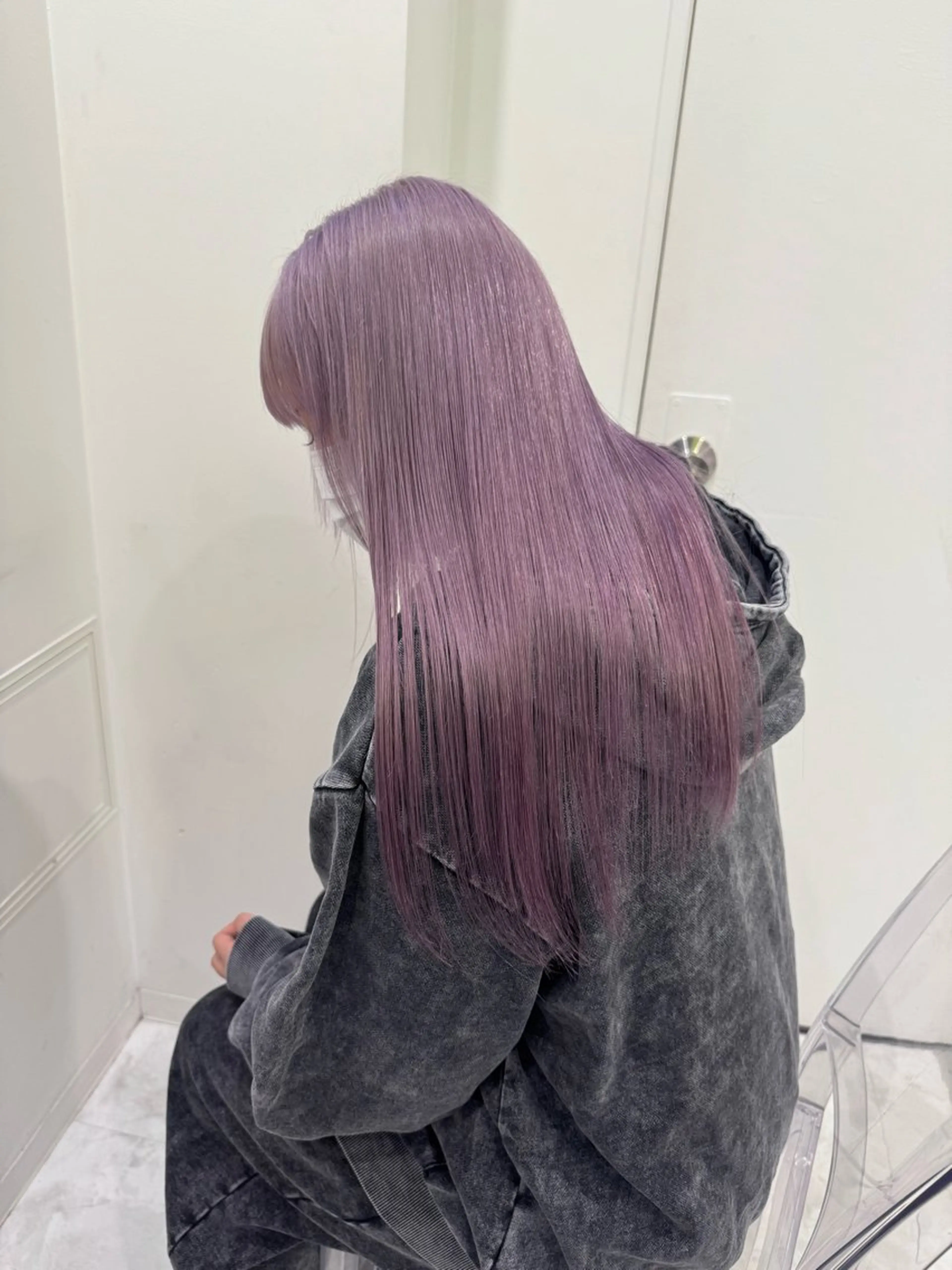 ロング カラー ヘアアレンジ 赤み消しブラウン プロ🐿けんご🐿のヘアスタイル