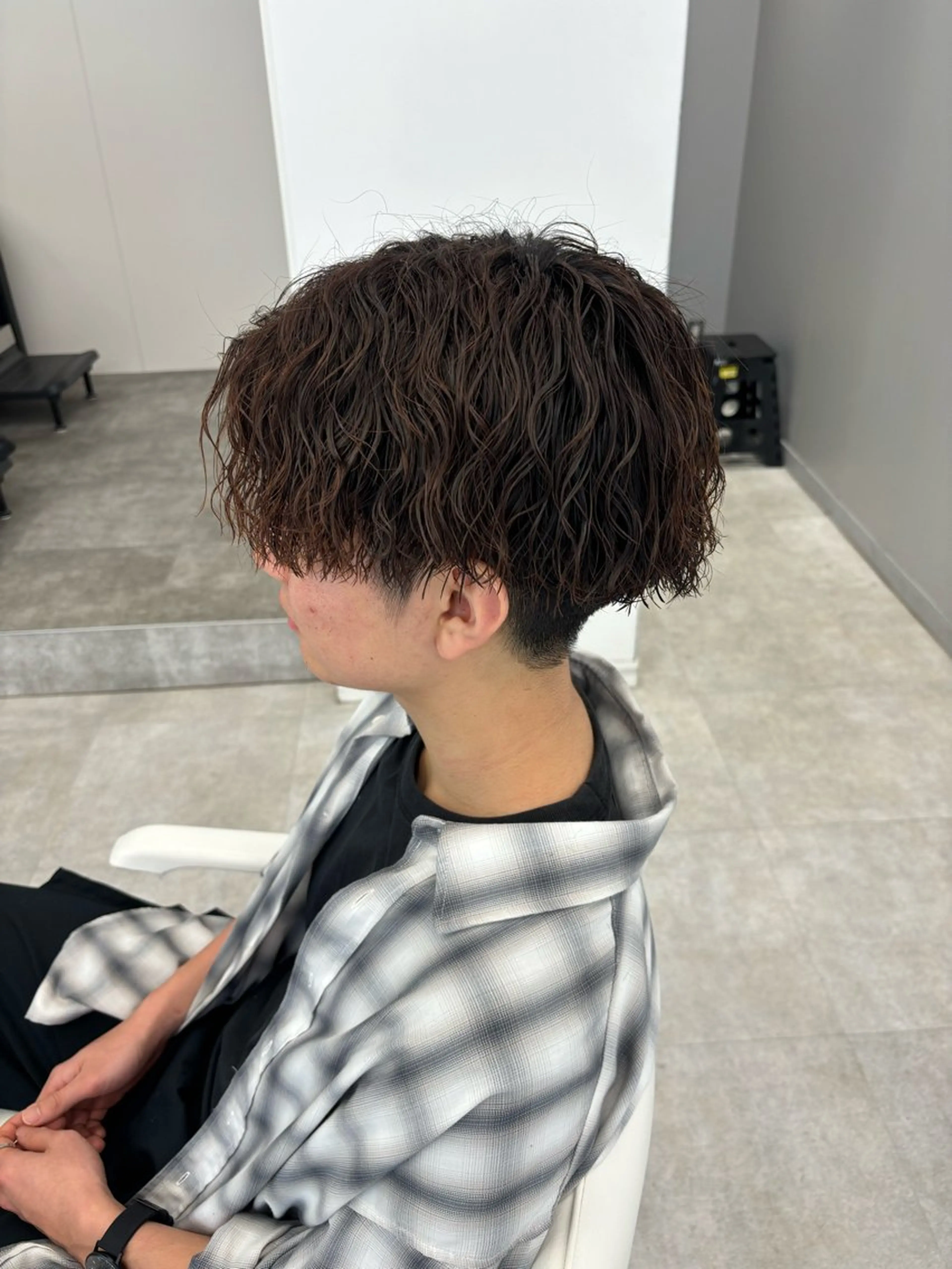 パーマ メンズ 森龍馬 メンズ専門美容師のヘアスタイル