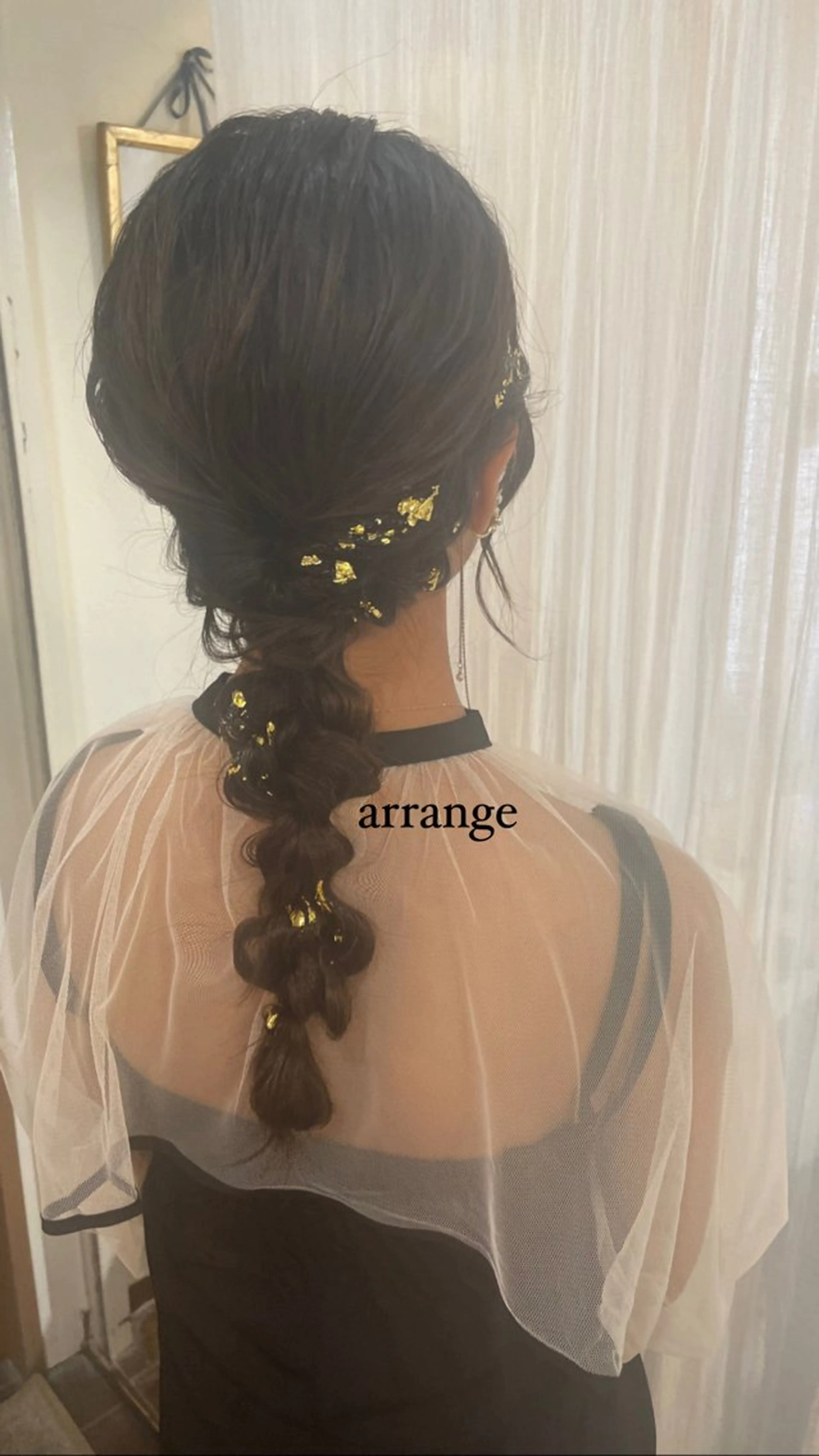 セミロング ヘアアレンジ ヘアセット KURIA‪‪*⋆ஐ ブリーチ/韓国ヘアのヘアスタイル