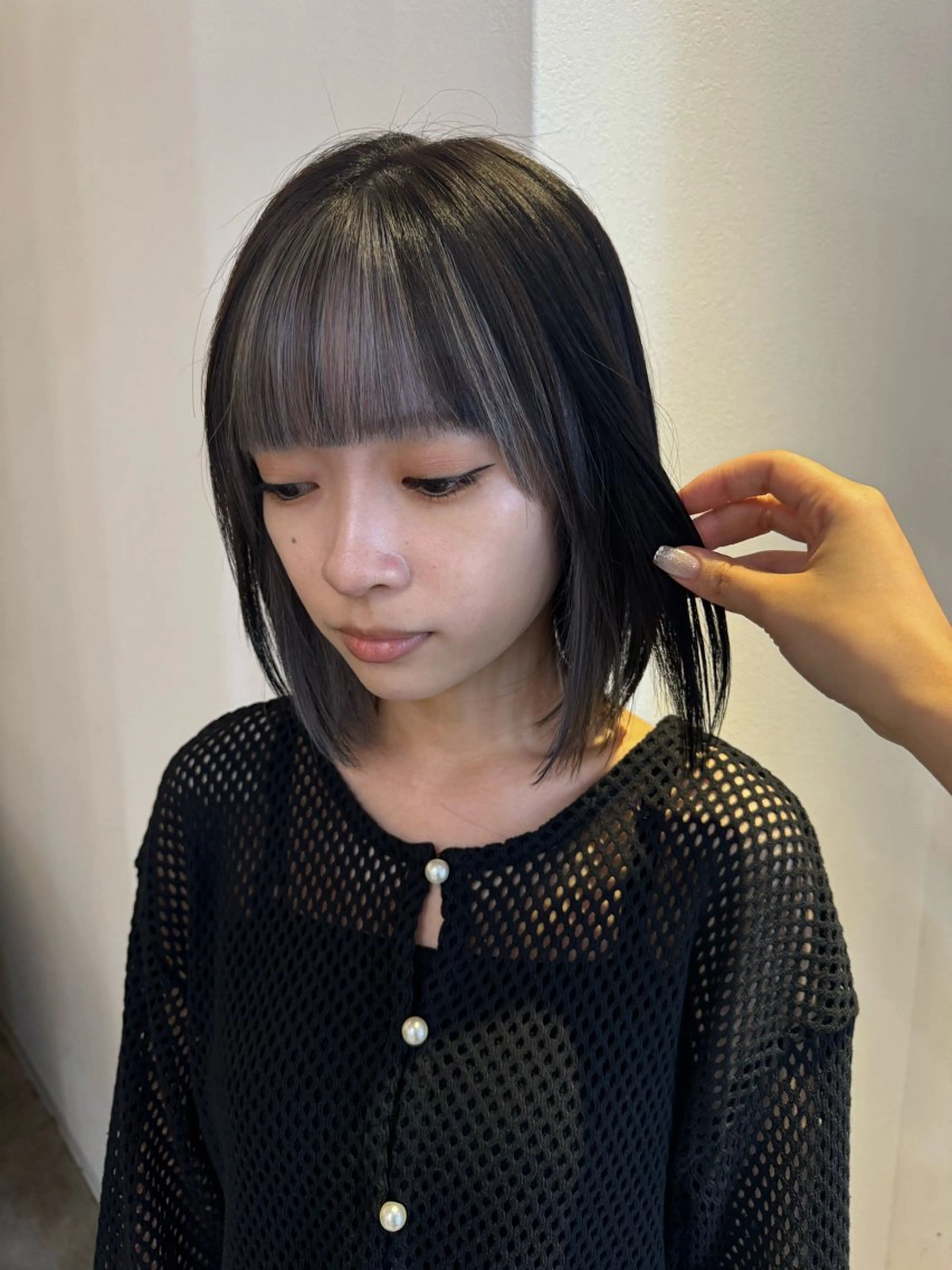 ミディアム カラー ベージュカラー ブリーチ ボルドーカラー ブラウンカラー 透明感カラー ヘアカラー トリートメント 赤み無し柔らかカラー 【梅田】madokaのヘアスタイル