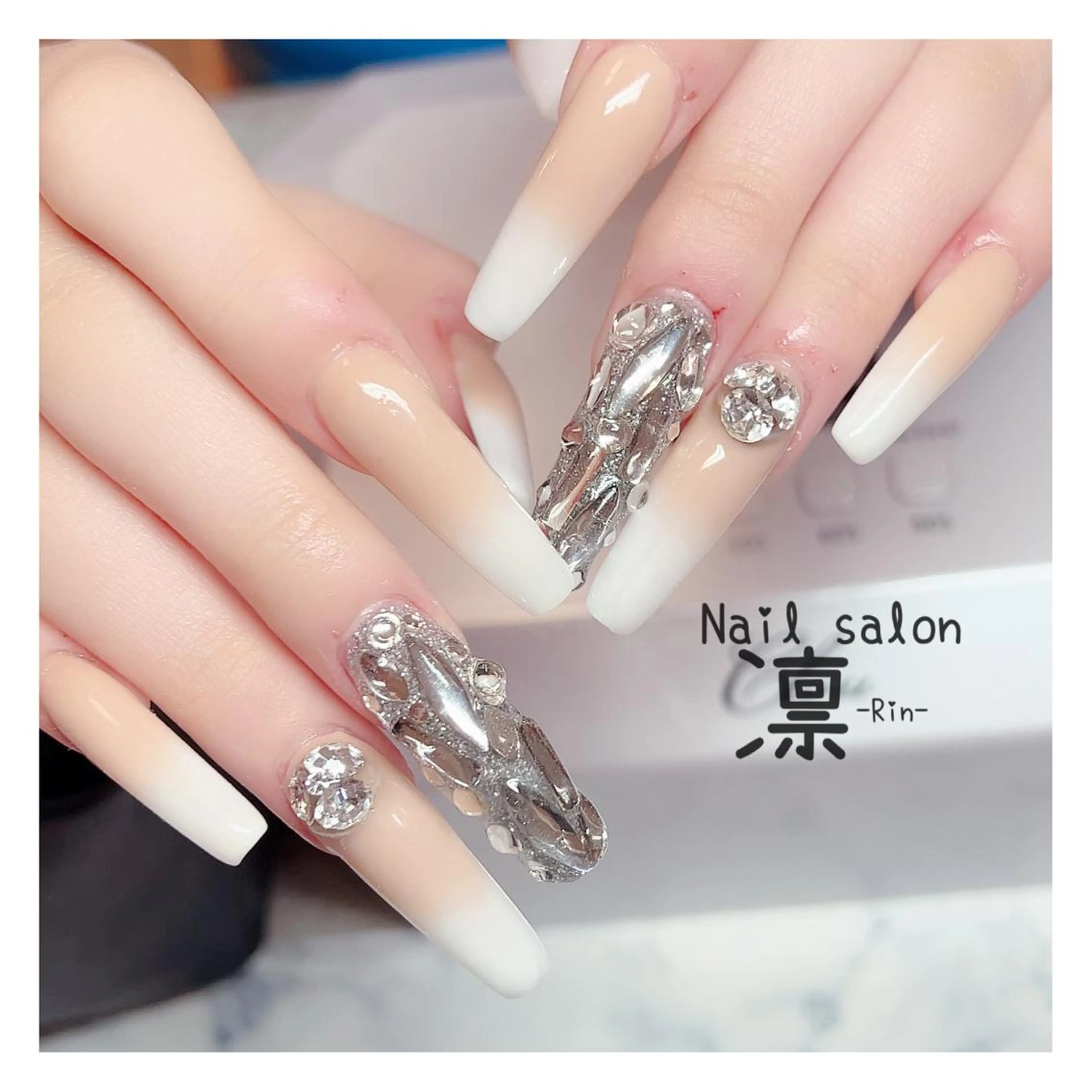 ネイル ロングネイル スカルプネイル ハンドネイル private salon凛のネイルデザイン