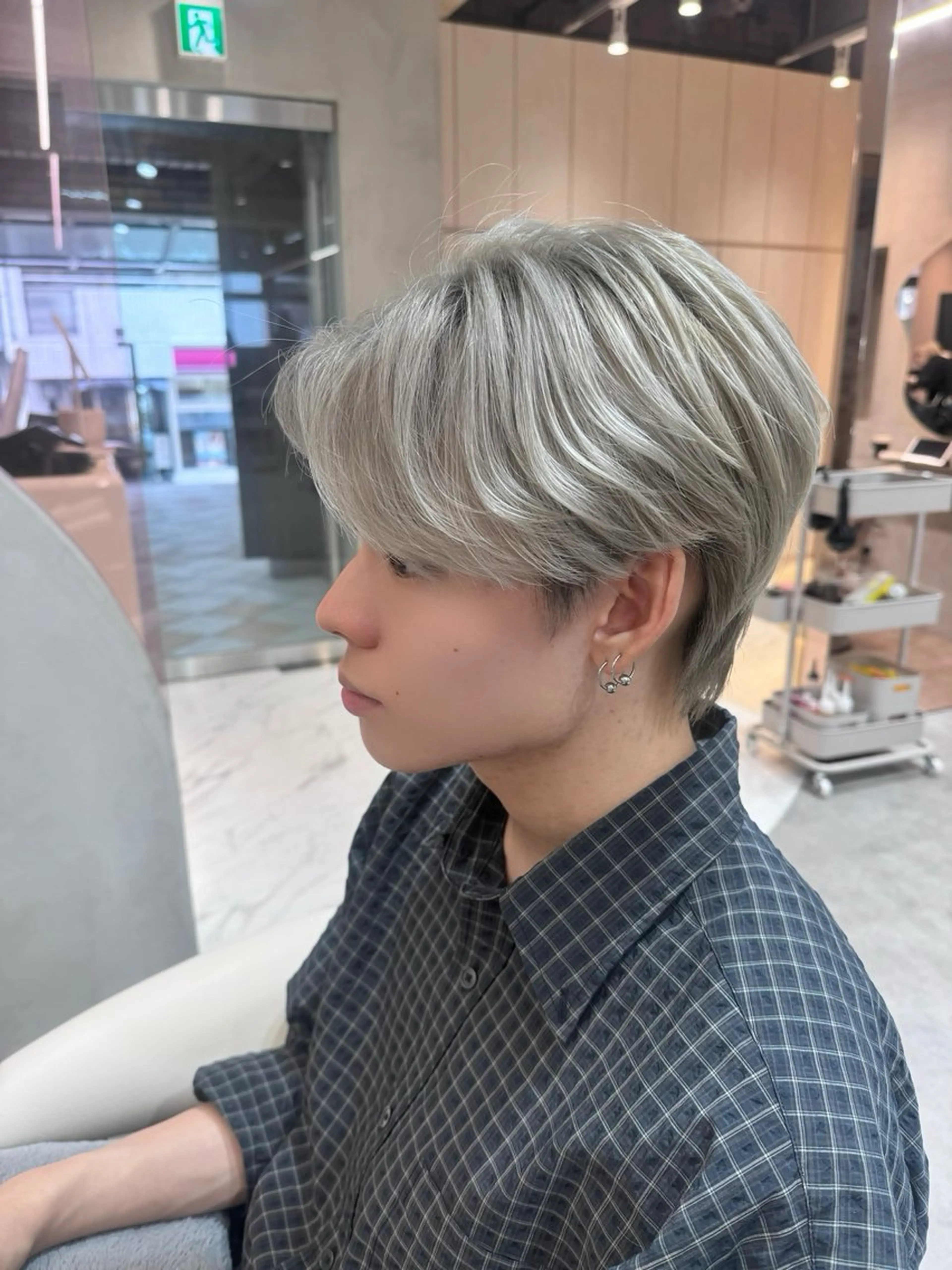 ショート カラー メンズ カット ヘアカラー 🔶似合わせセンター パート/ヤス🔶のヘアスタイル