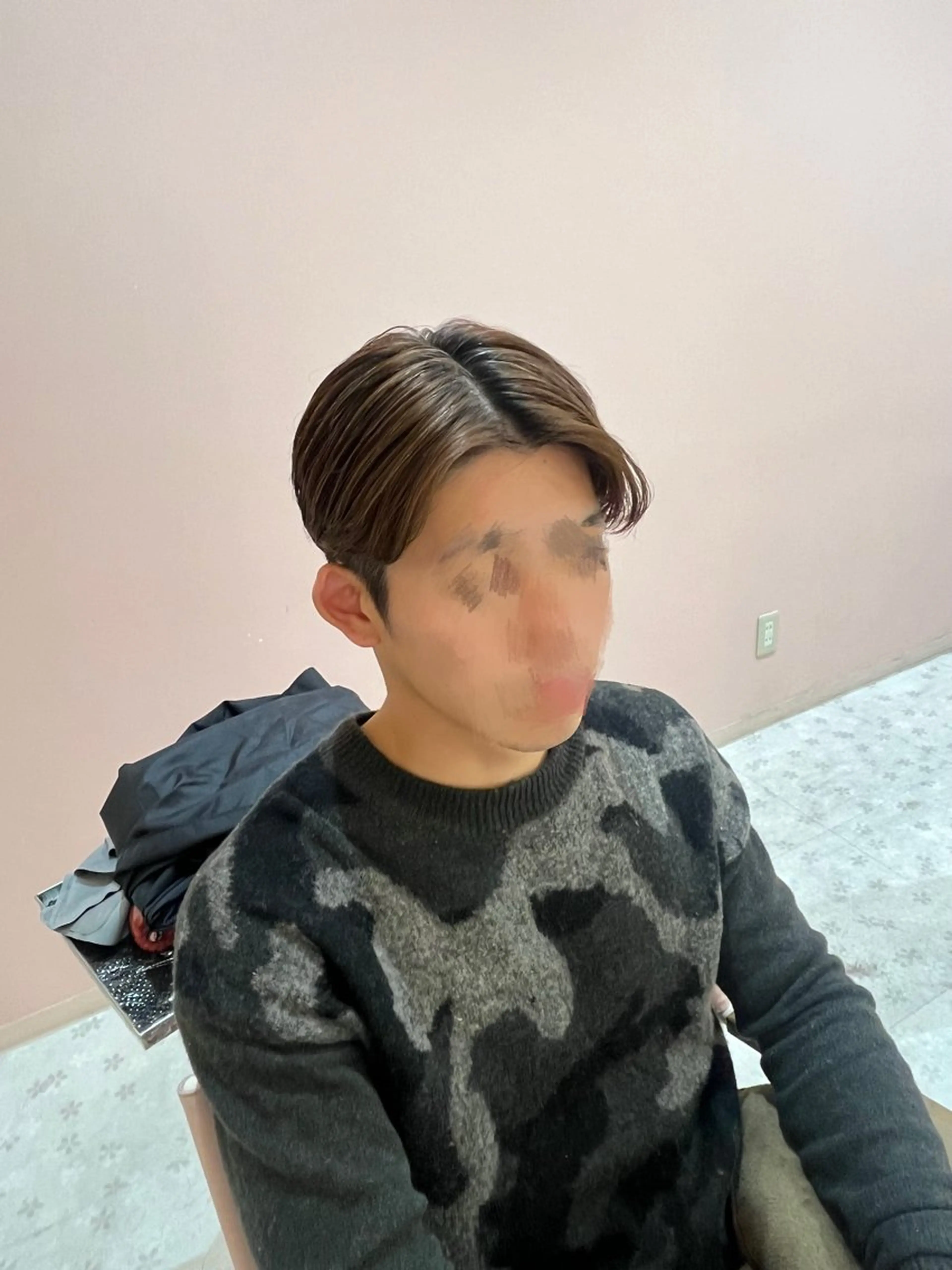 ショート メンズ センターパート マッシュ カット 🫧メンズパーマ/ カラー/愛莉🫧のヘアスタイル