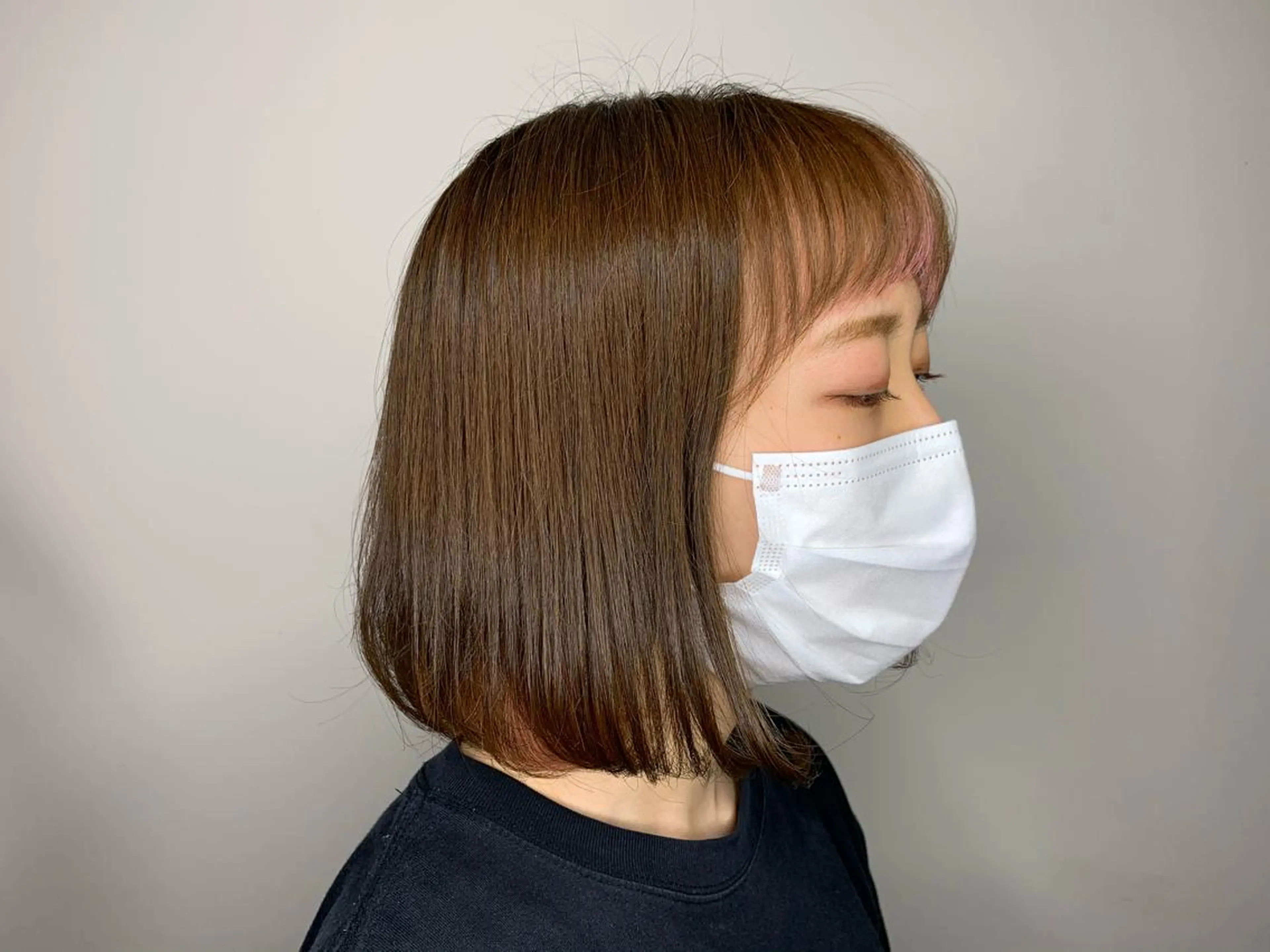 ミディアム 髪質改善×艶カラー Haruのヘアスタイル