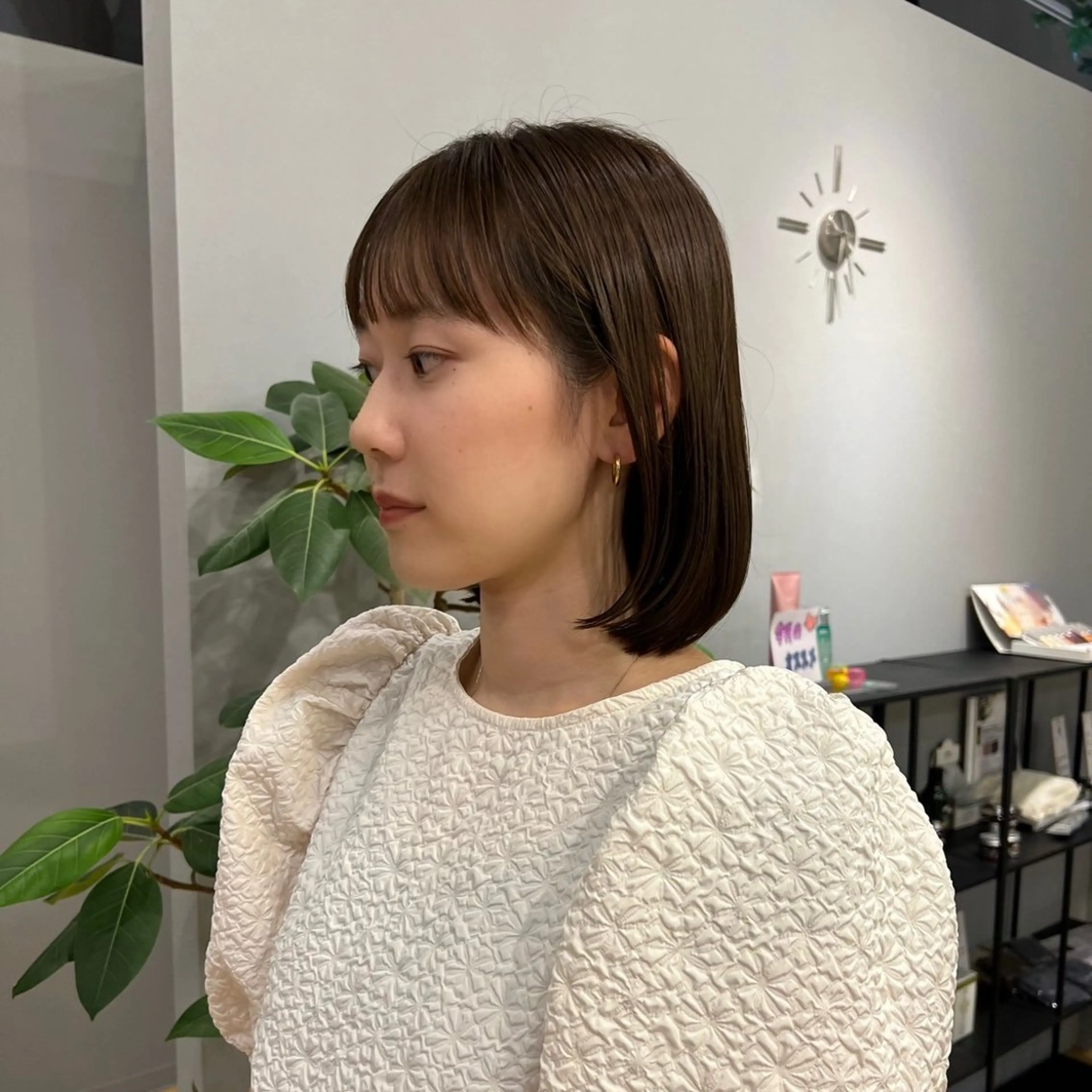 ミディアム 暖色/ボブ/吉岡美音 GIEN NU茶屋町のヘアスタイル