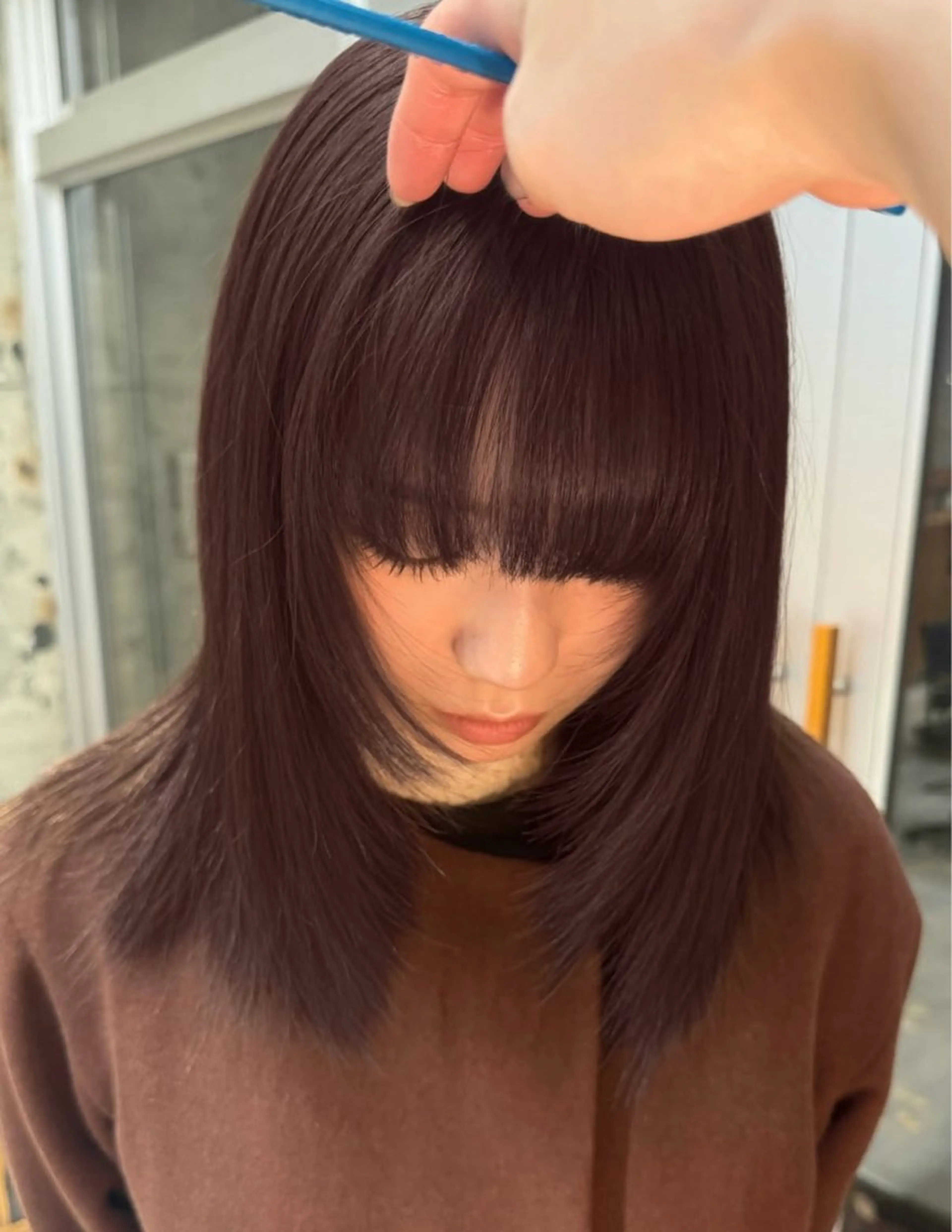 カラー 柔らかいオリーブ🍃 カラーNatsumiのヘアスタイル