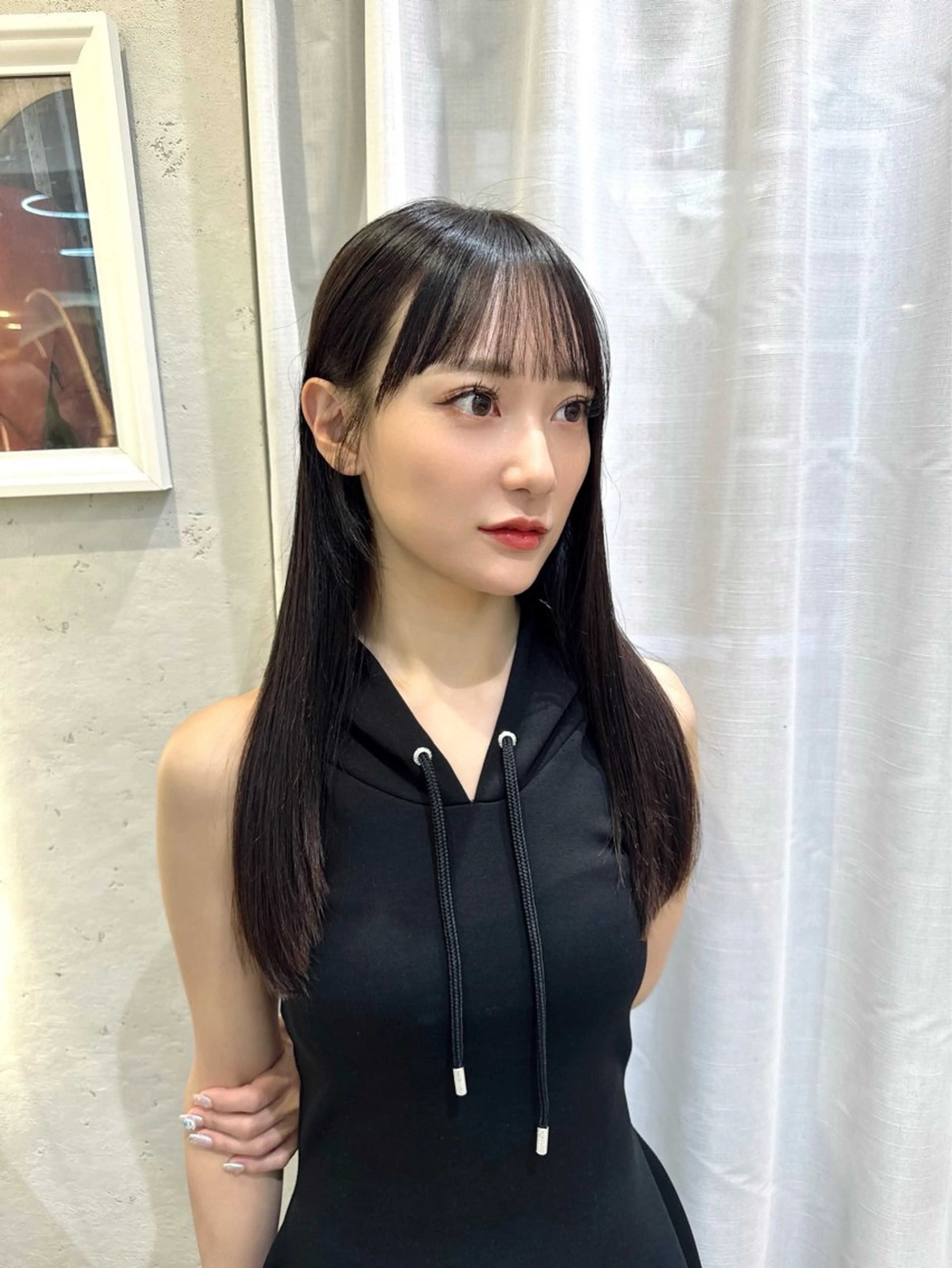 ロング カット ヘアカラー トリートメント 産休中2026.4月 復帰予定/野崎華代のヘアスタイル