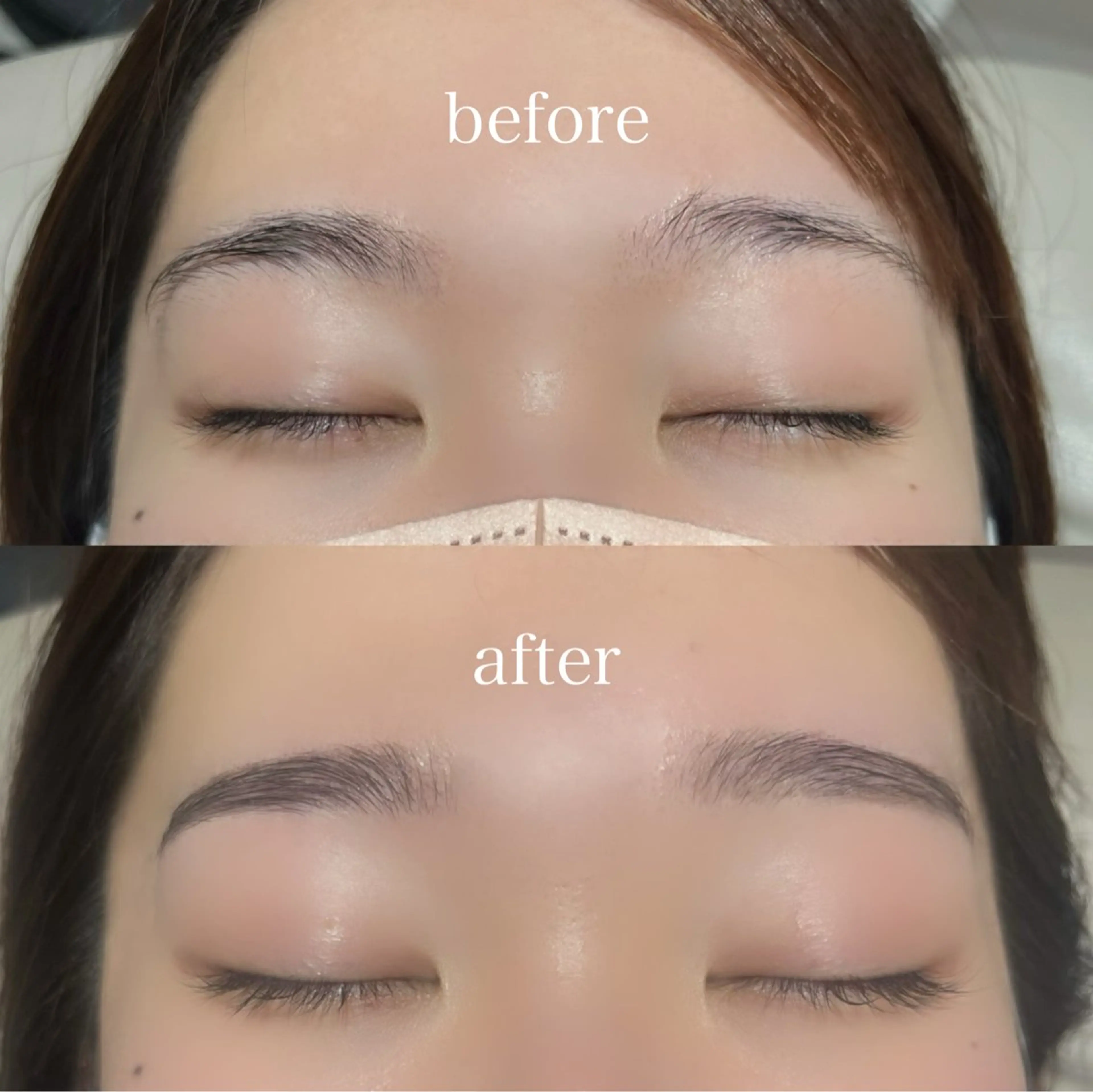 アイブロウ 韓国束感まつげ｜ MANAMI🧸のマツエク・マツパデザイン