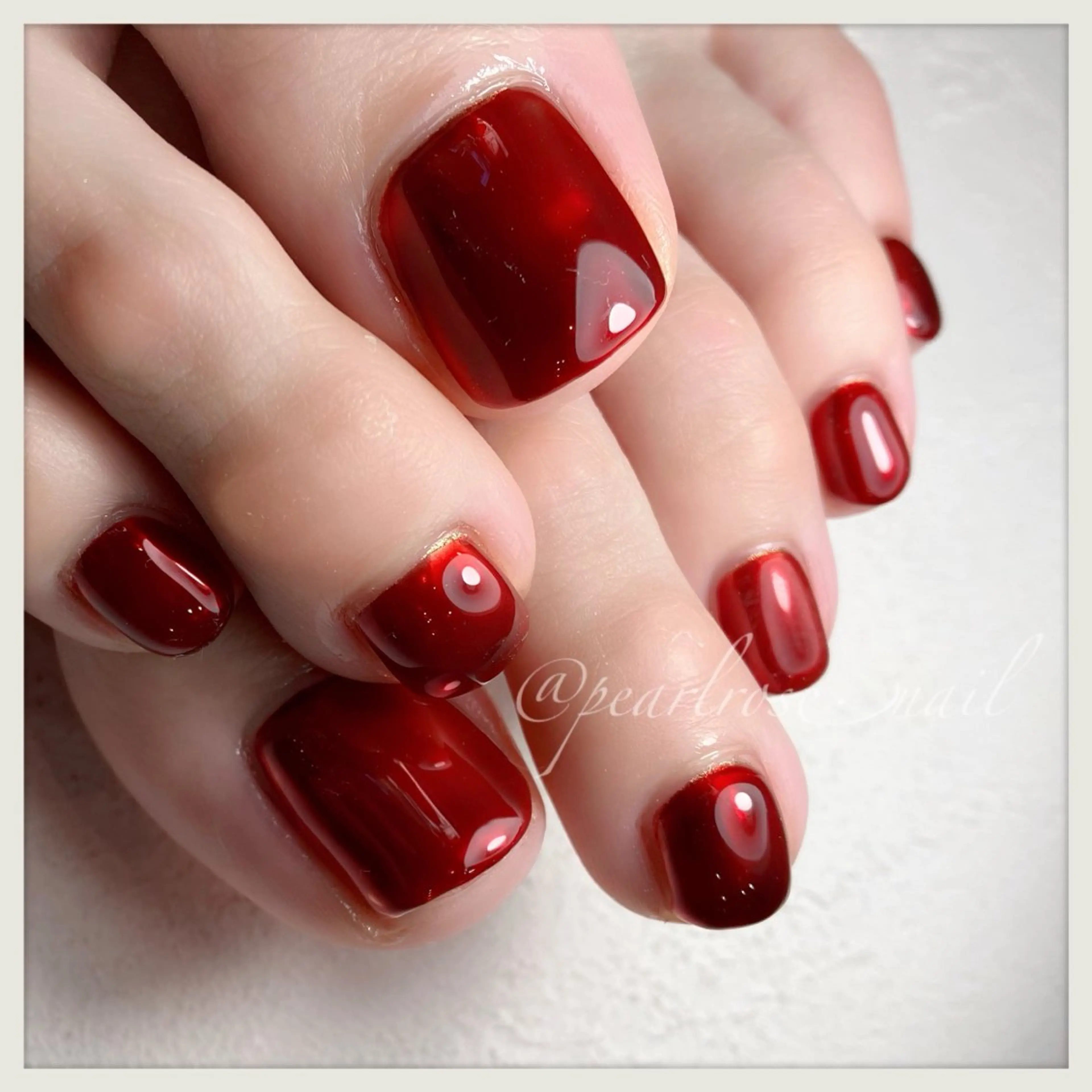 ネイル ゴールド ゴージャス ミラーネイル フットネイル Beauty salon Ryu・ange所属・RyuAnge リュアンジュのその他イメージ