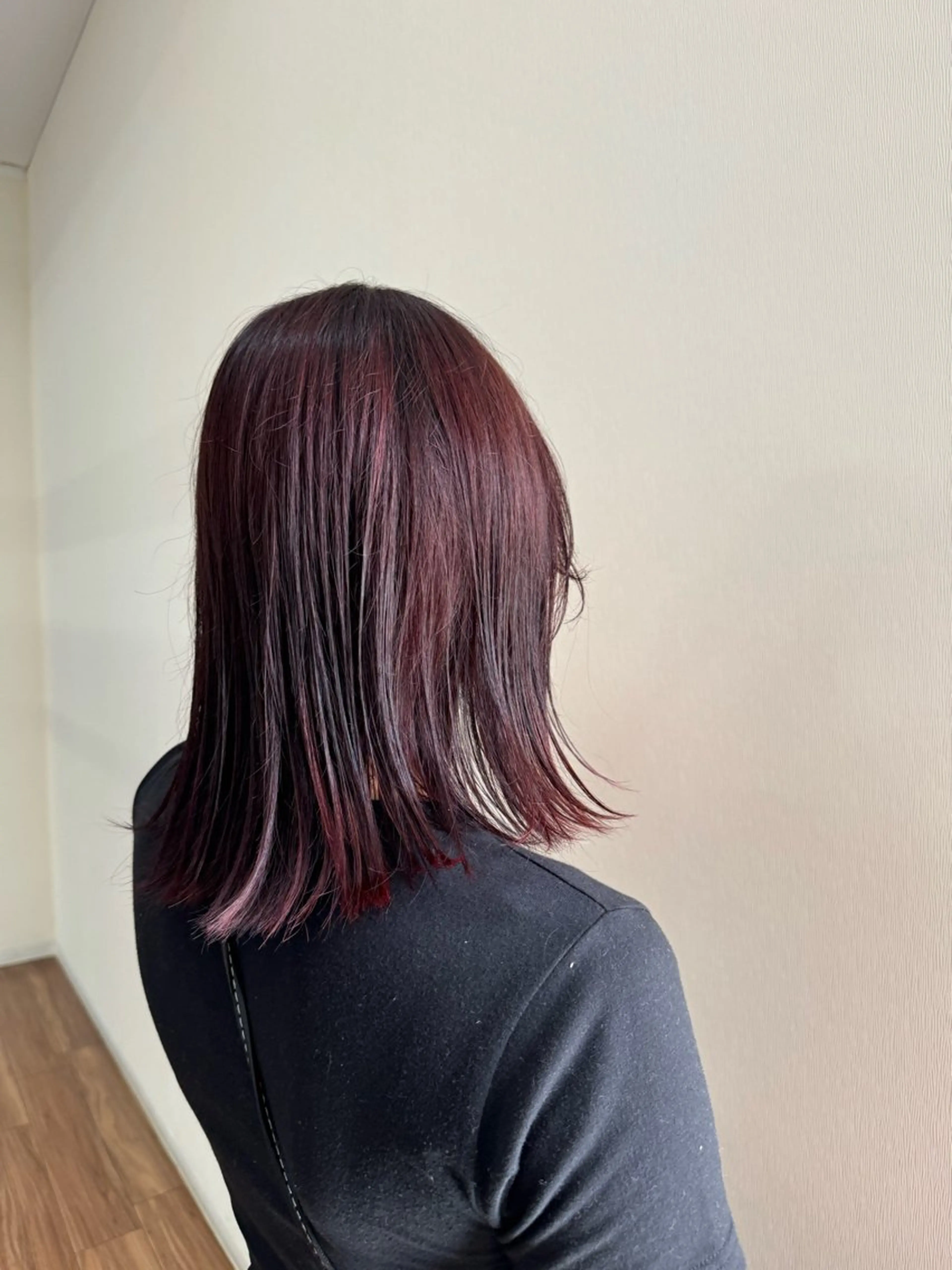 カラー ボルドーカラー HANA ☺︎のヘアスタイル