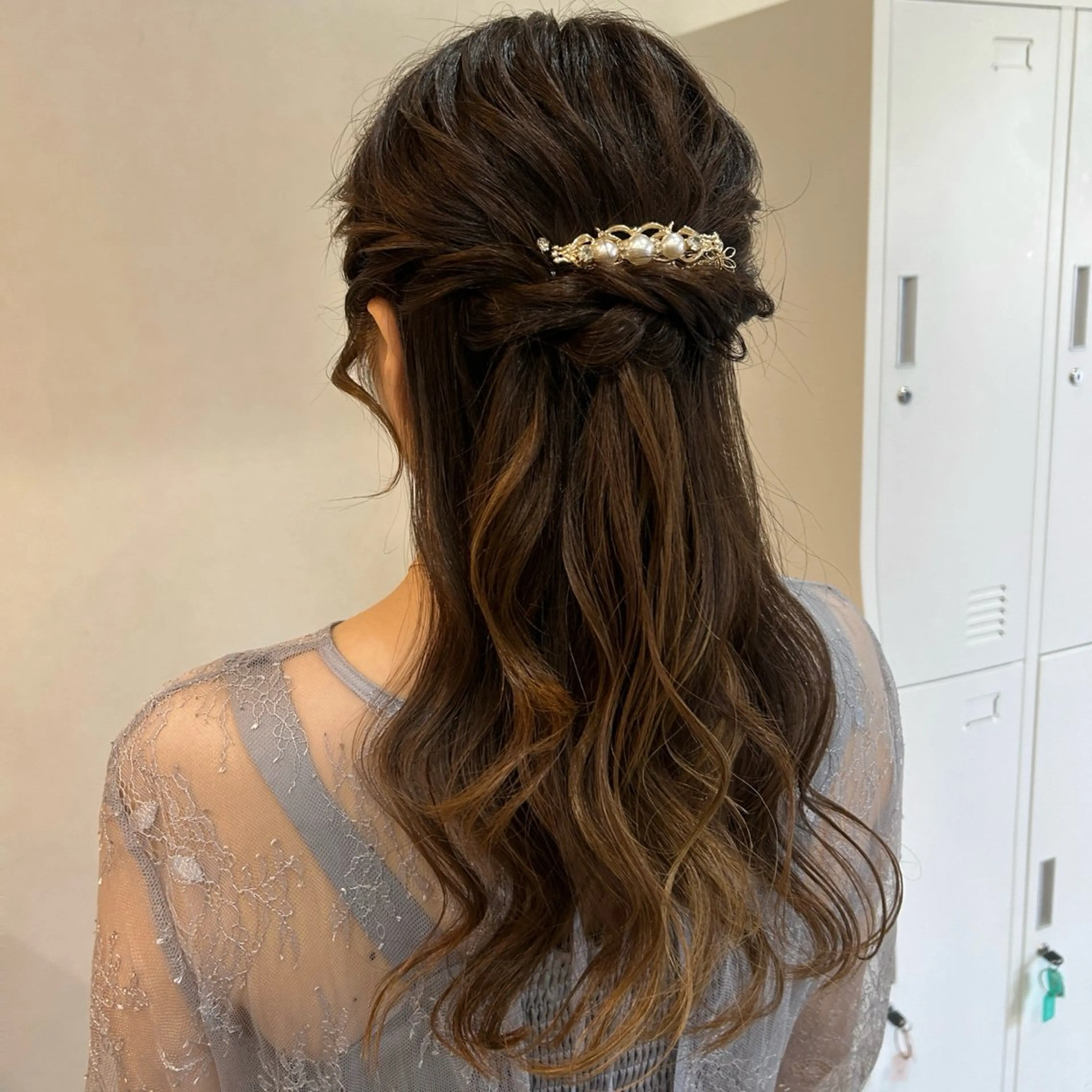 ロング ヘアセット MIDORI🌙 透明感/ベージュのヘアスタイル