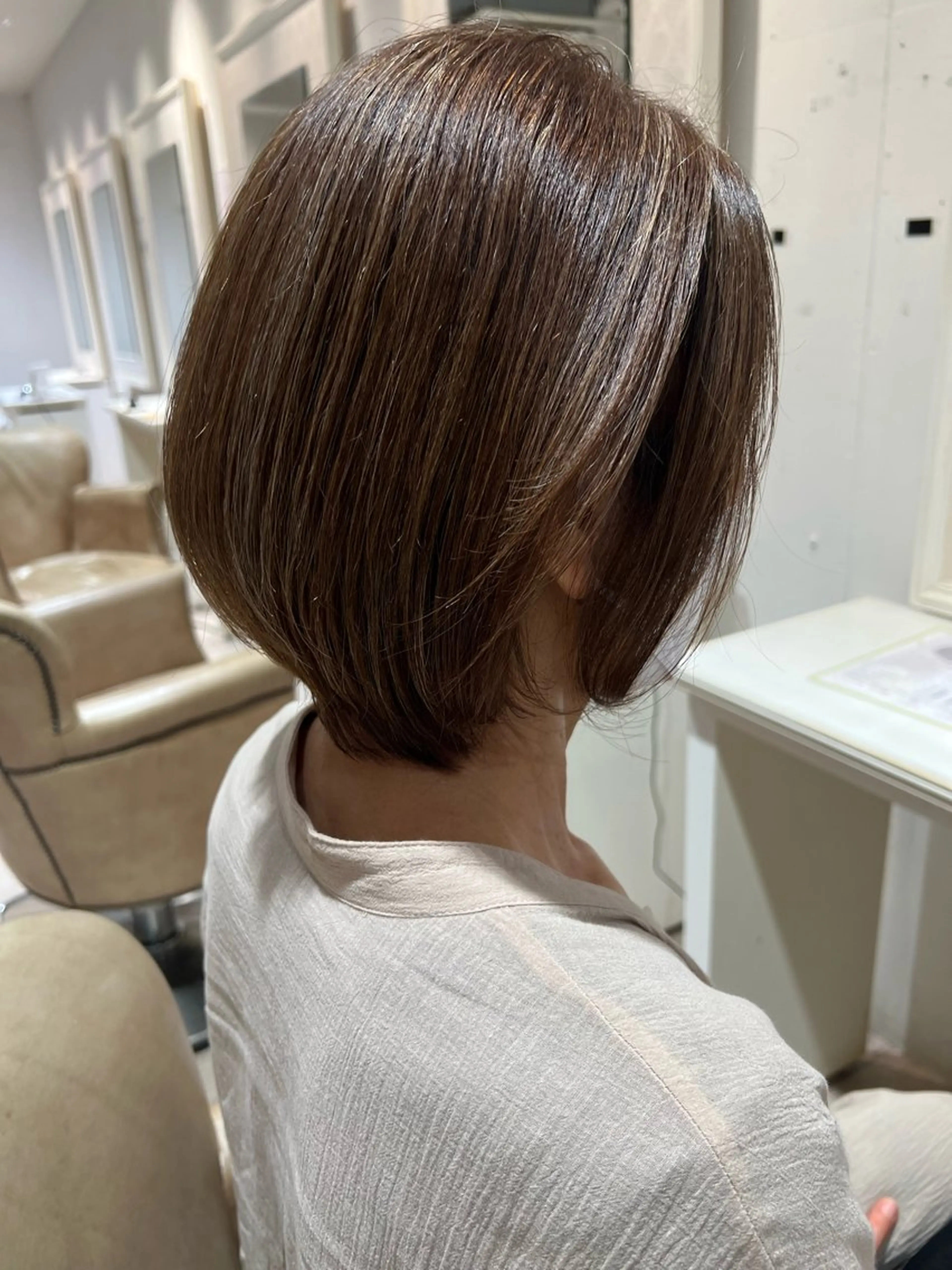 ミディアム ハイライト Mirror'所属・ショート/韓国ヘア 押本恵一のヘアスタイル