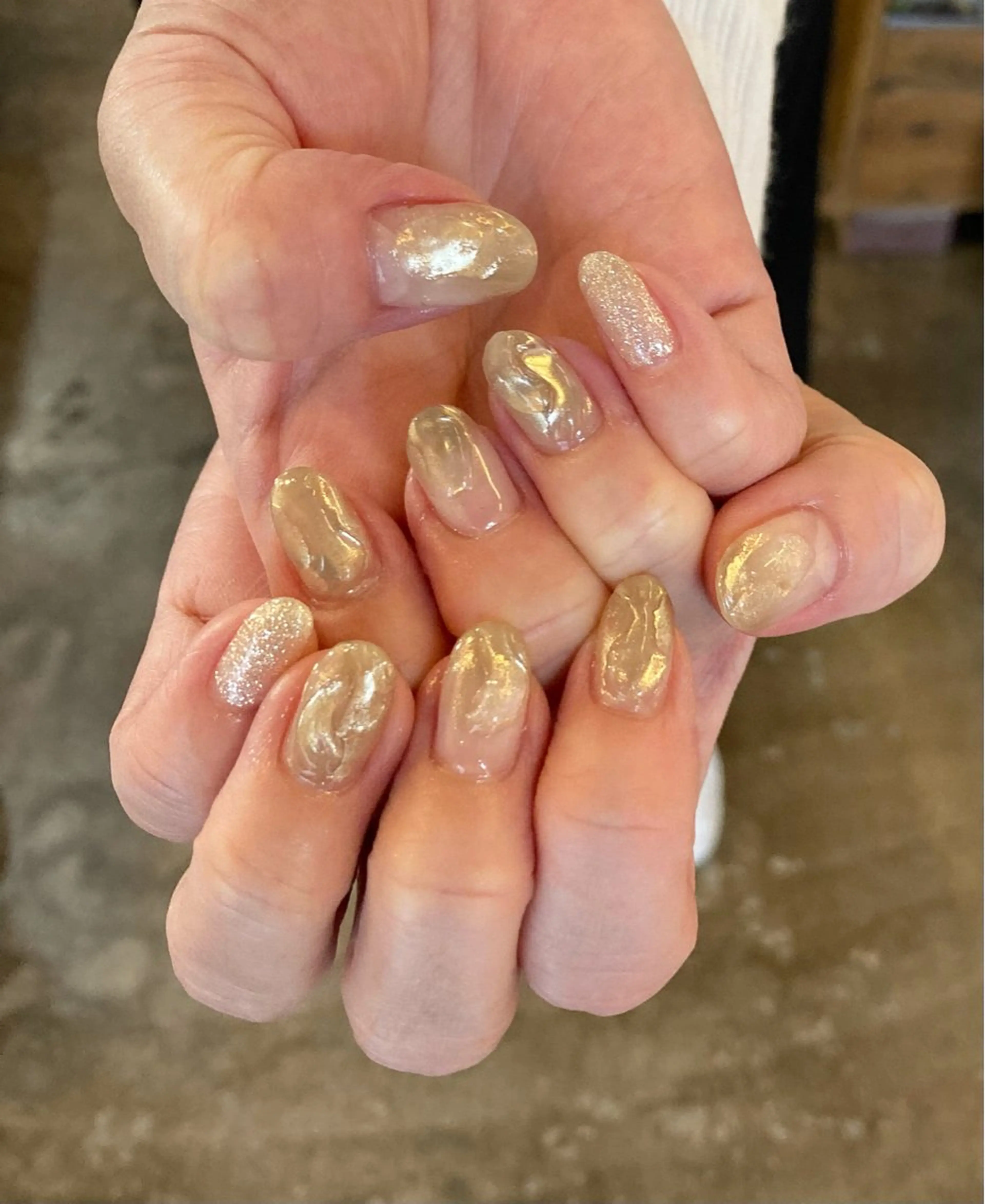 ネイル ミラーネイル ぷっくりネイル ハンドネイル DEEP nail salon所属・DEEP nail salonのネイルデザイン