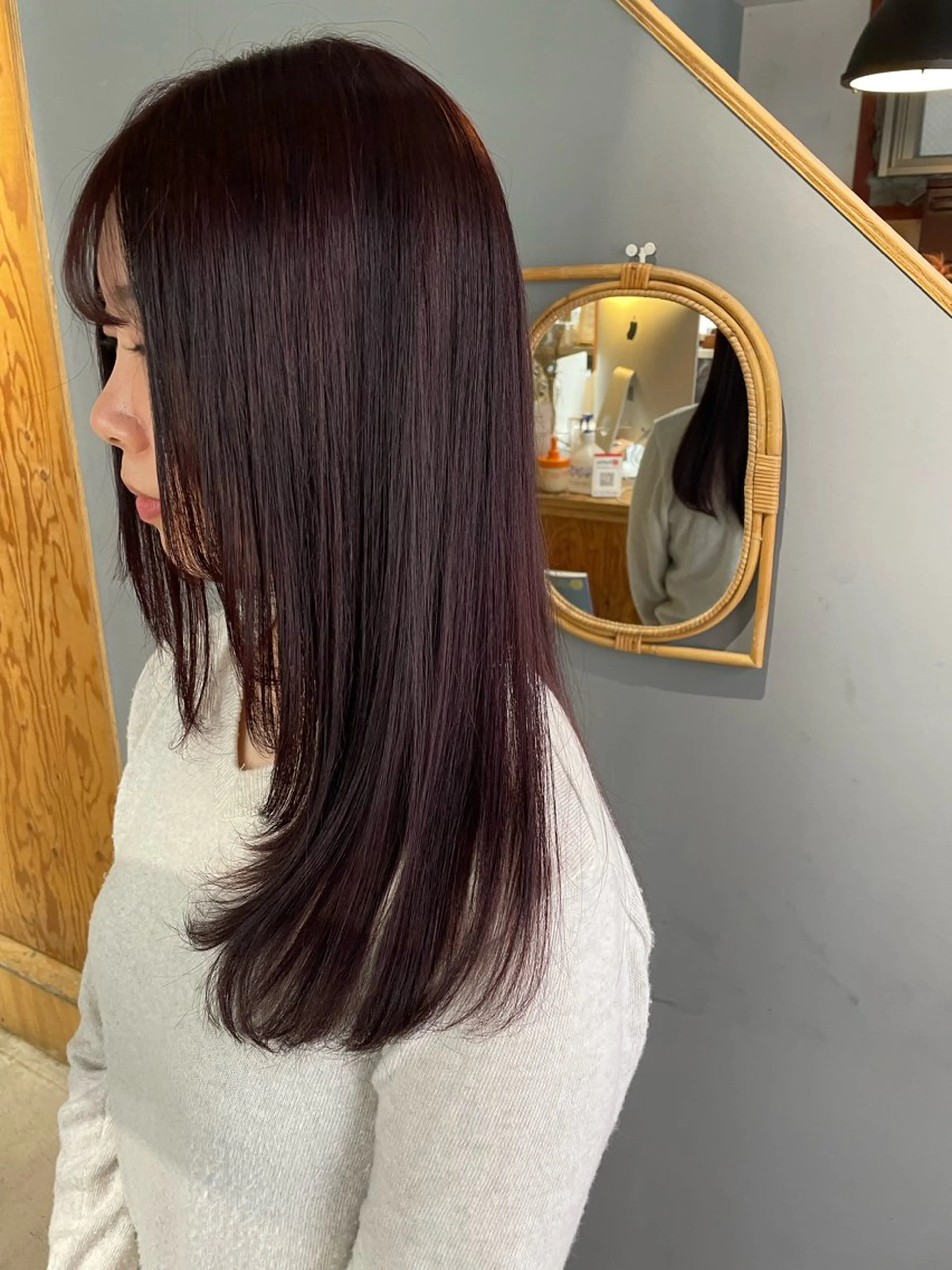 セミロング カラー 顔まわりレイヤー レイヤーカット カット ヘアカラー トリートメント ヘッドスパ noa ☪︎のヘアスタイル