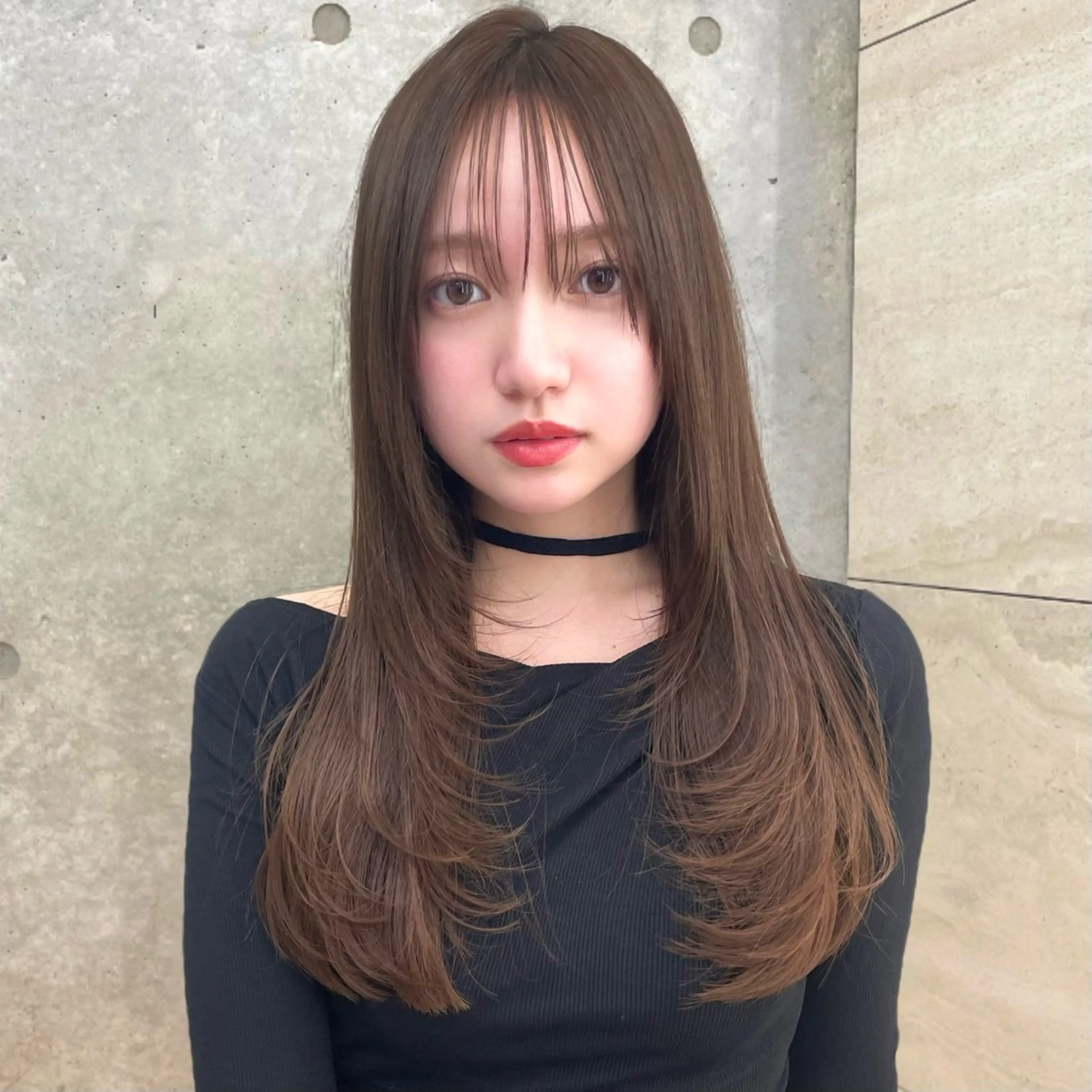 ロング カラー カット ヘアカラー トリートメント 韓国ヘア🇰🇷 レイヤー/芝春樹のヘアスタイル