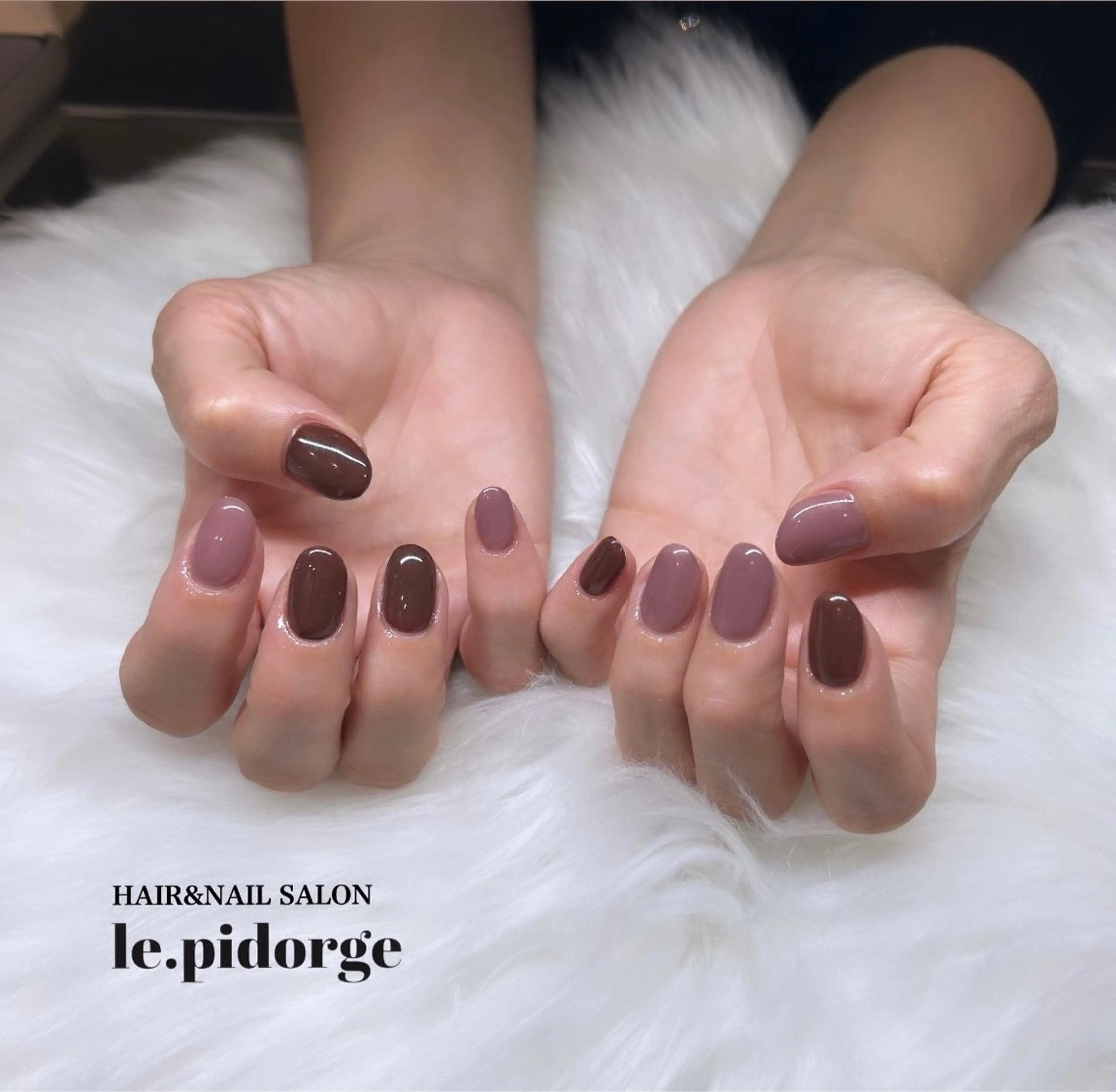 ネイル ワンカラーネイル 川合 真優のネイルデザイン