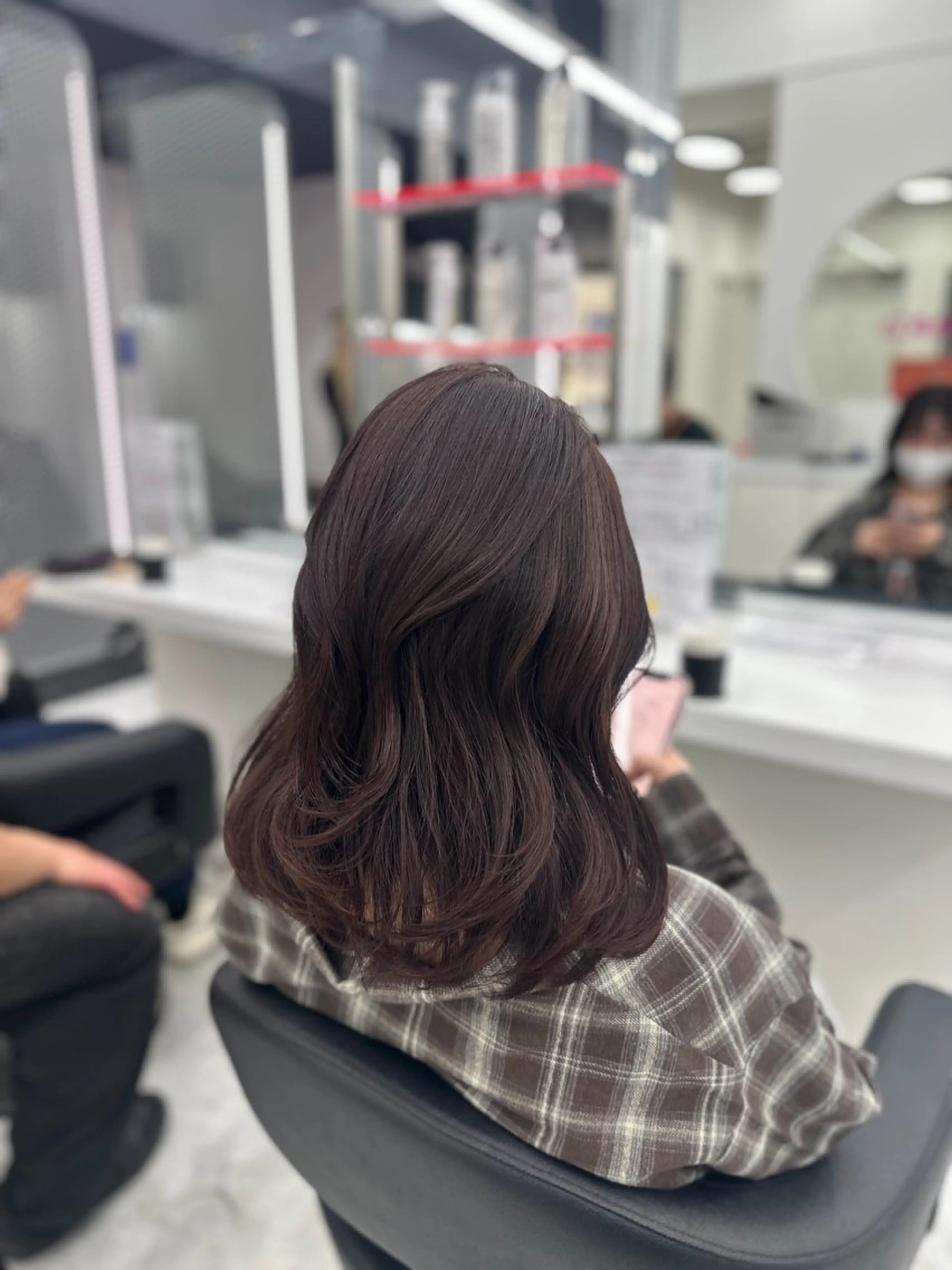 ロング カラー パーマ ヘアアレンジ メンズ キッズ ♥️韓国ヘア レイヤー♥️ゆりのヘアスタイル