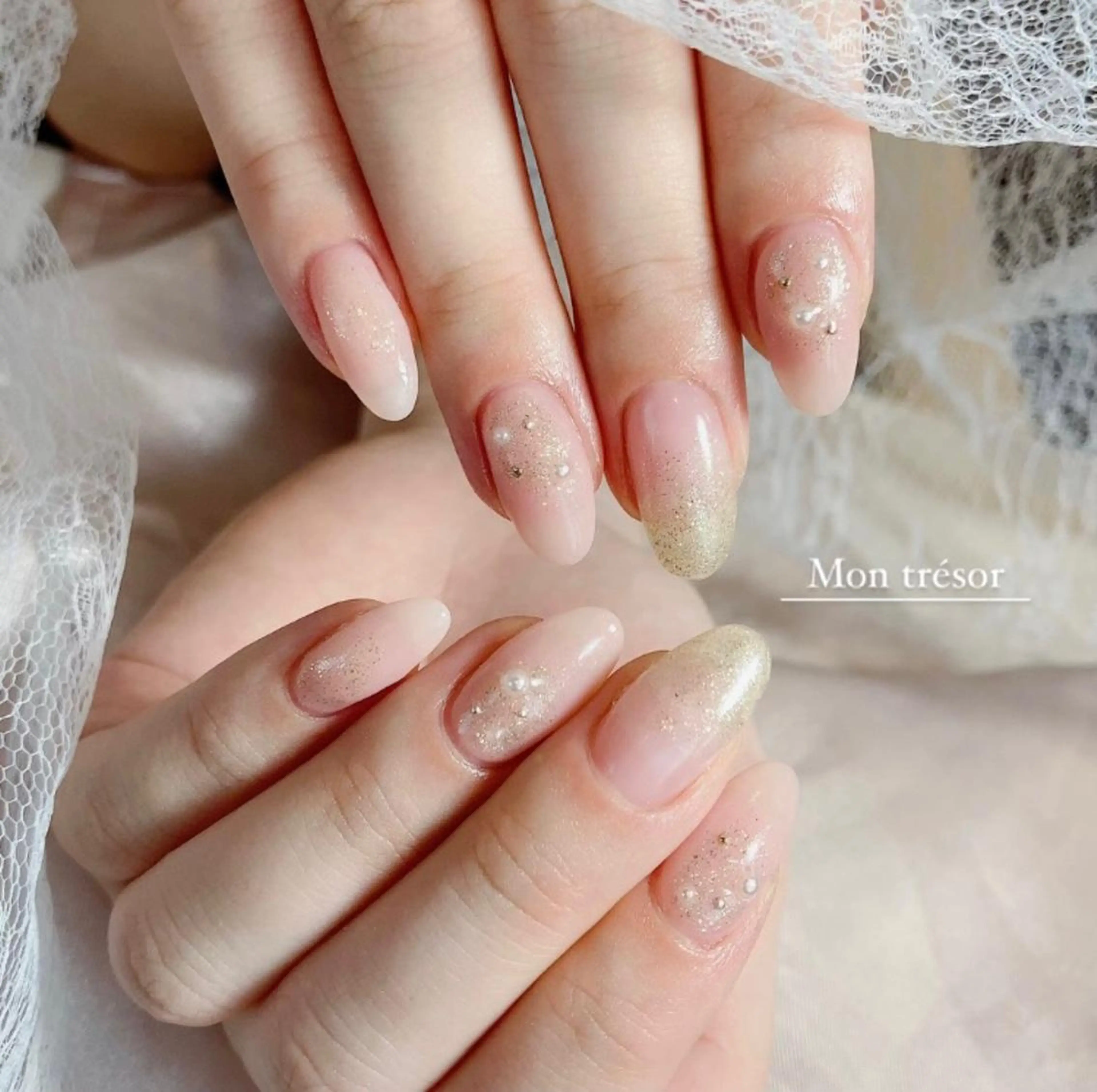 ネイル シンプルネイル Mon trésor所属・Montrésor 名古屋ネイルサロンのネイルデザイン