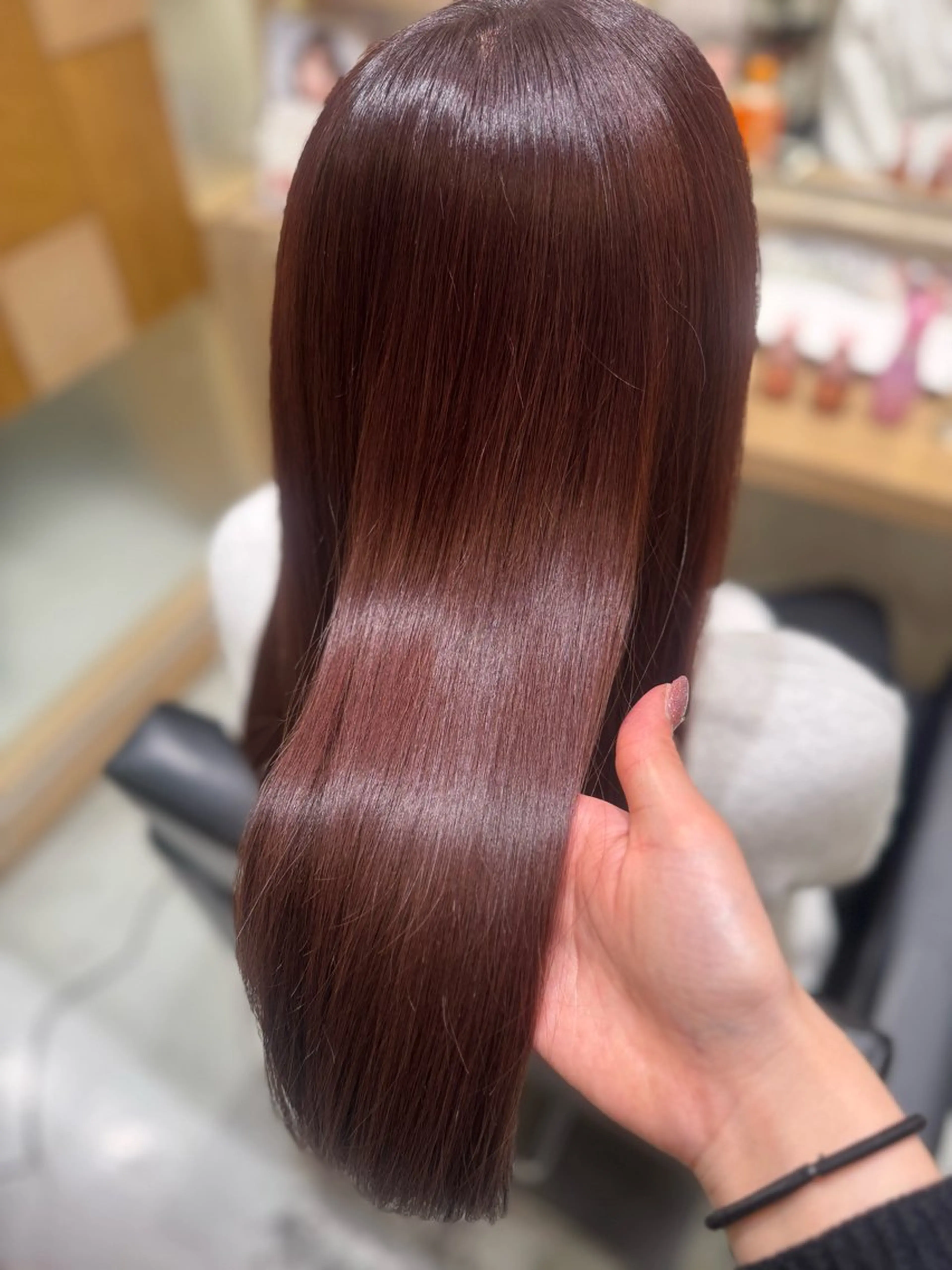 🌷🤍カラー➕髪質改善パールプラチナトリートメント濃度2倍➕美容液シャンプー🌷🤍／¥16,180→¥9,000の写真