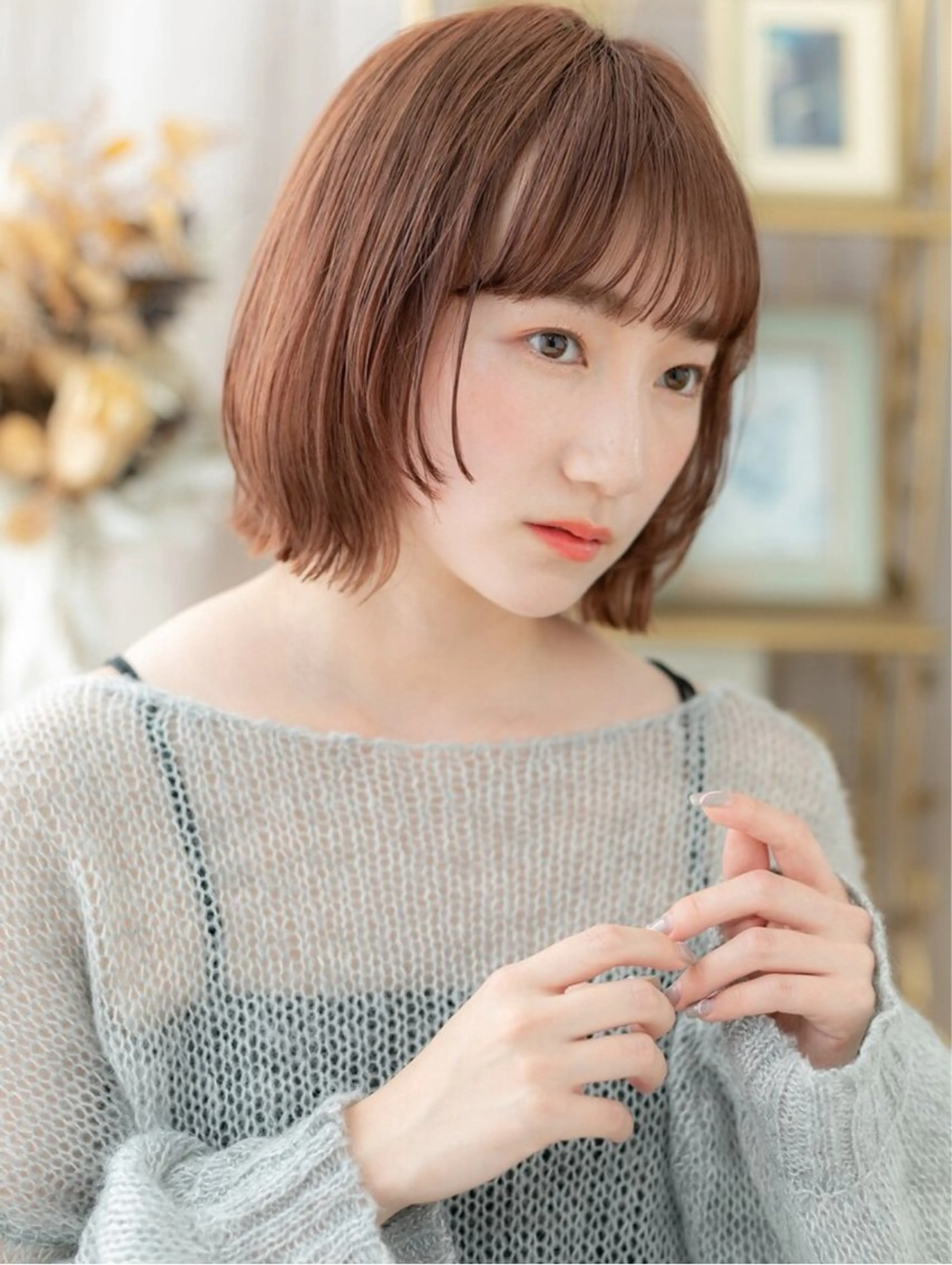 カット+クリアベージュアディクシーカラー【透き通るような透明感カラー】の写真