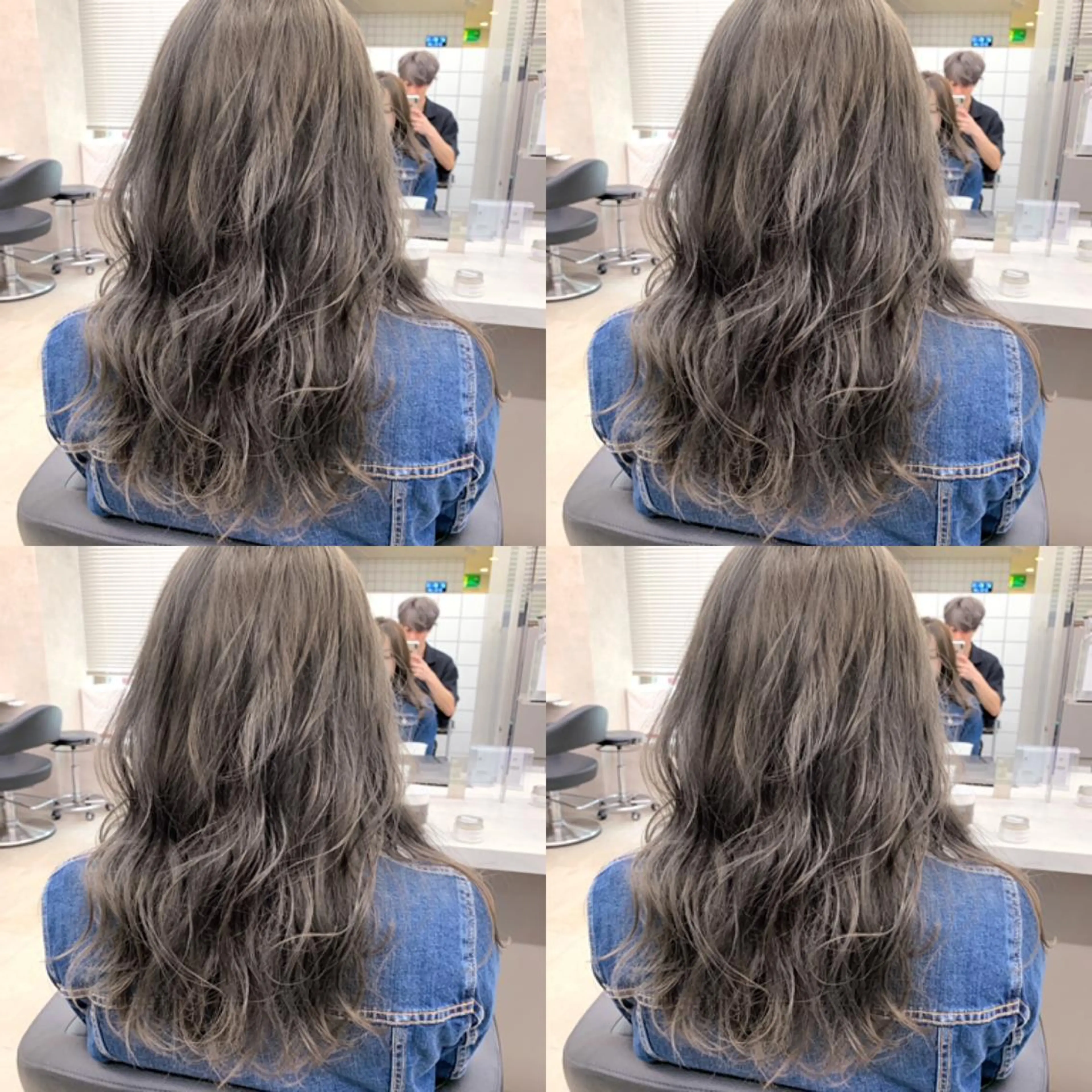 ミディアム カラー グレージュ オリーブグレージュ オリーブグレー 柔らかbeige モトキのヘアスタイル