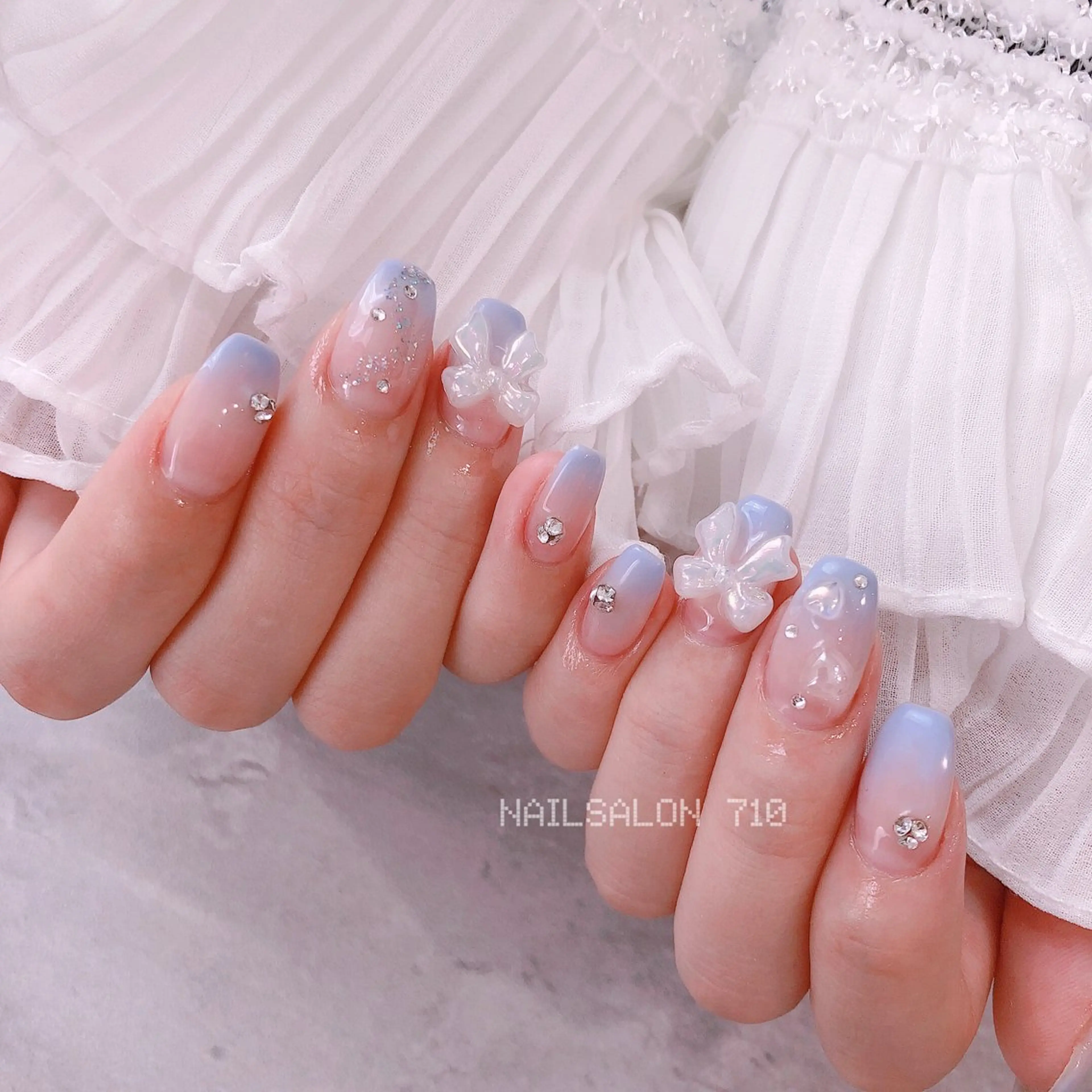 ネイル リボン ナナイチゼロ I.Naoのネイルデザイン