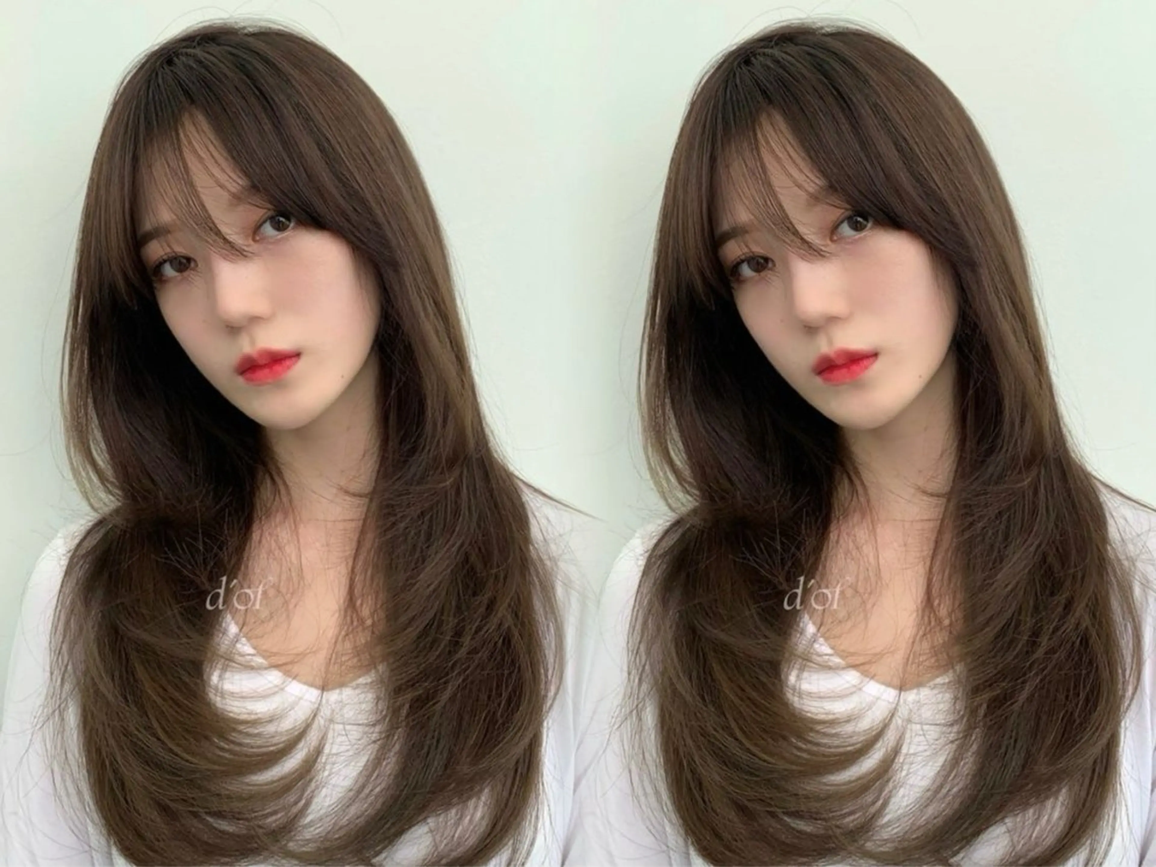 ロング カット トリートメント 高屋敷陸 レイヤー／グレージュのヘアスタイル