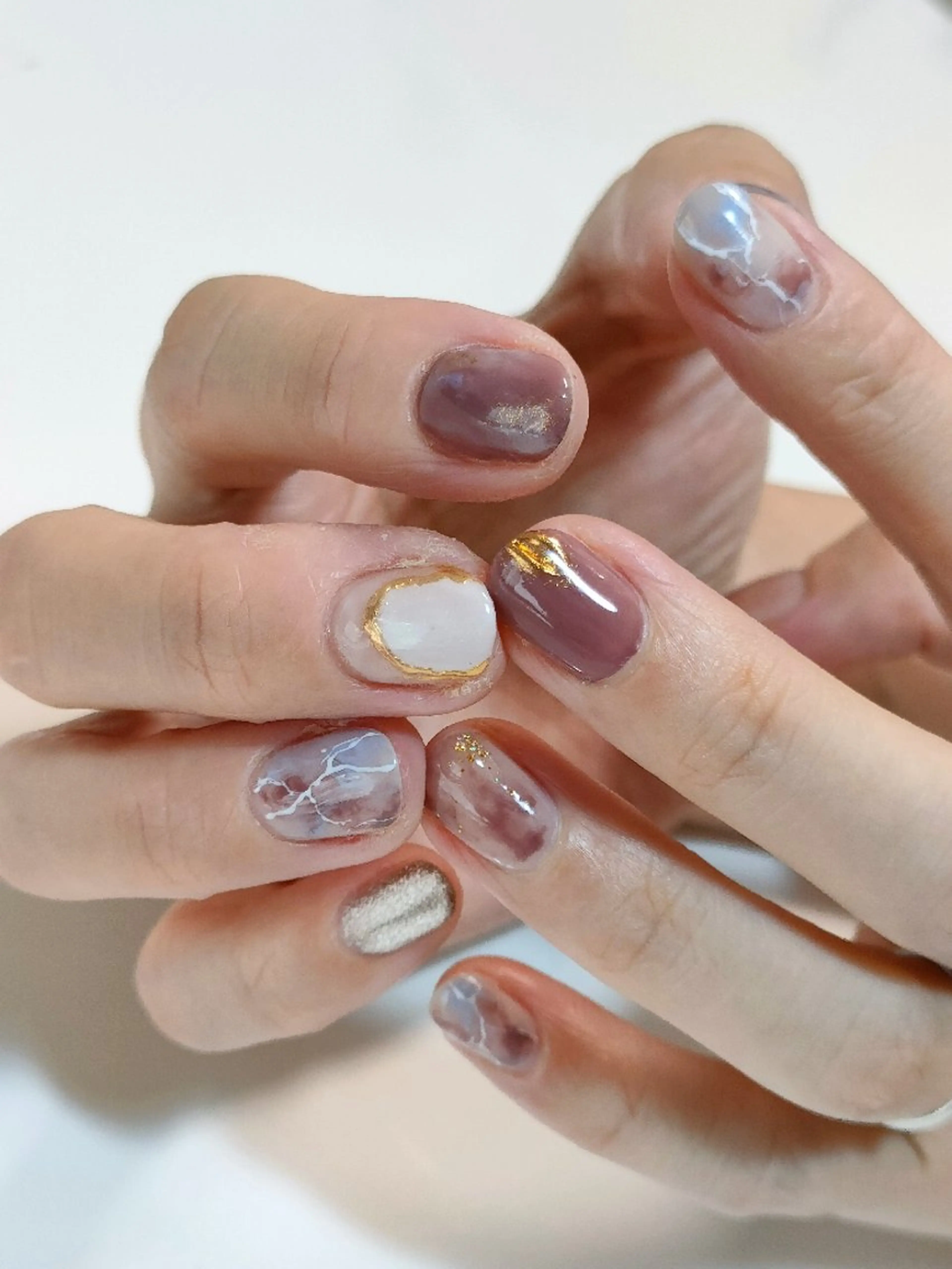 ネイル アートネイル ニュアンスネイル oir. nailsalonのネイルデザイン