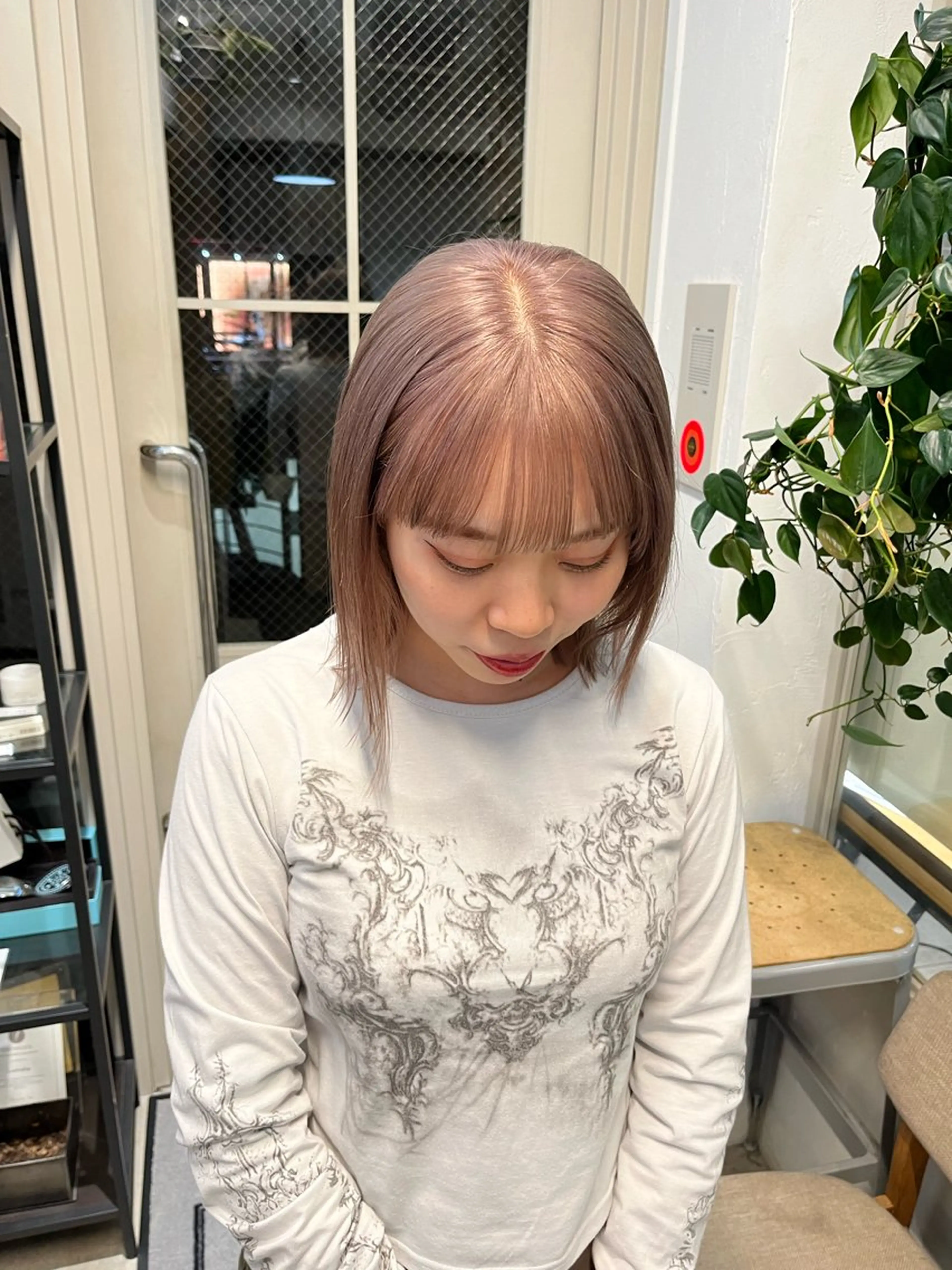 ショート カラー カット ヘアカラー トリートメント オリーブ/縮毛♡ Natsuno🩰のヘアスタイル