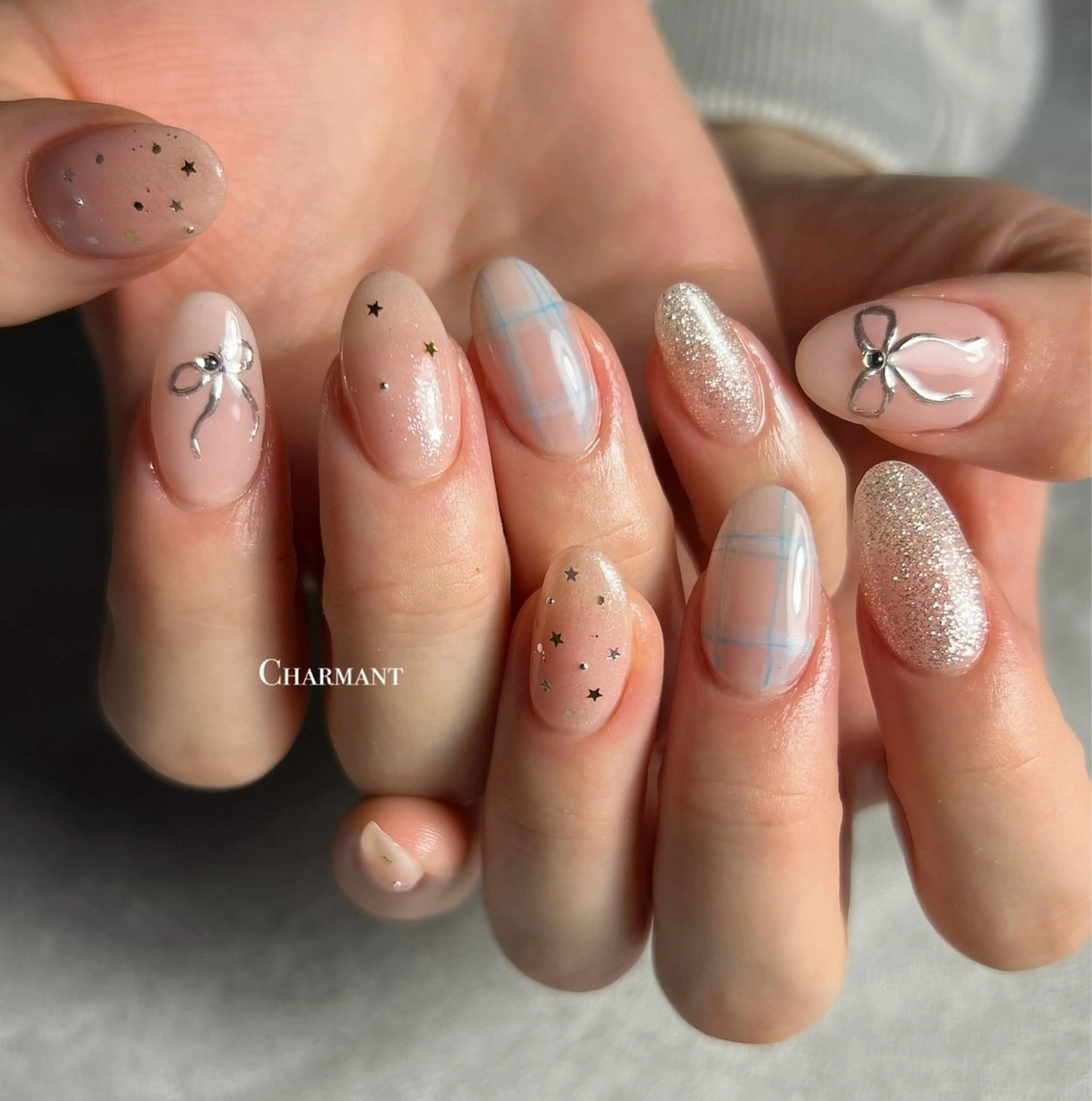 ネイル ハンドネイル Minako 【Charmant】のネイルデザイン