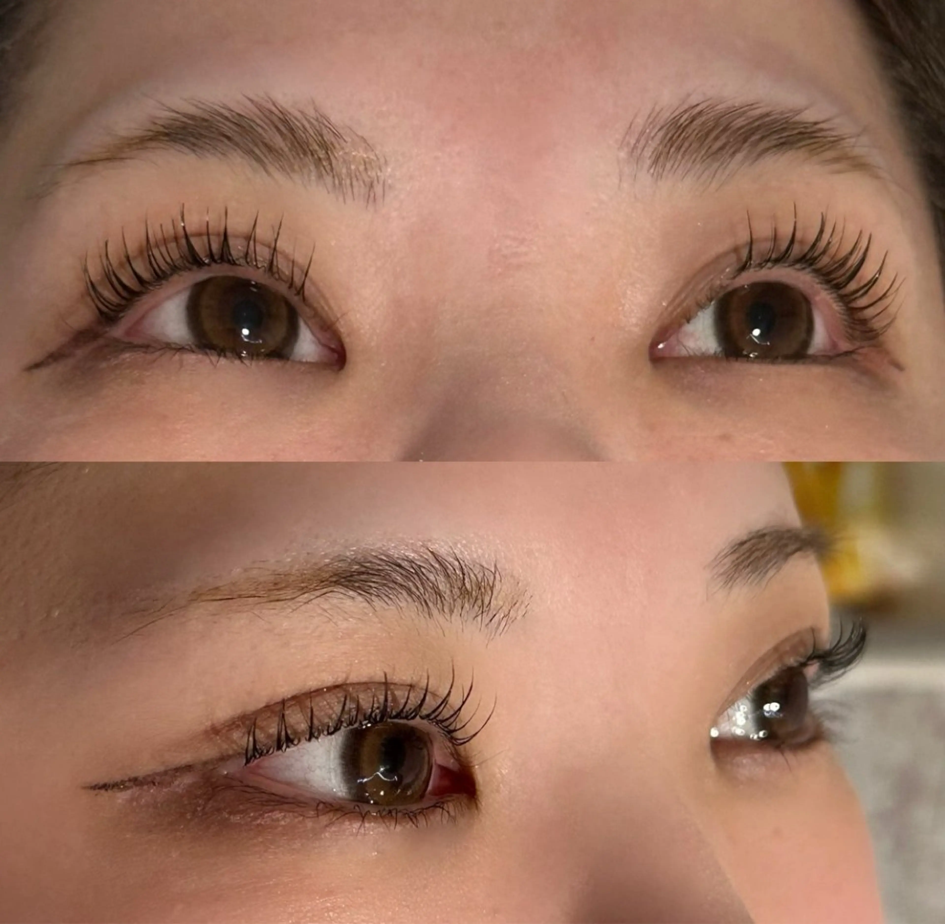 マツエク・マツパ 成人式 韓国風マツエク パリジェンヌラッシュリフト マツパ ハイトーン/艶カラー 🫧 ユイナのヘアスタイル